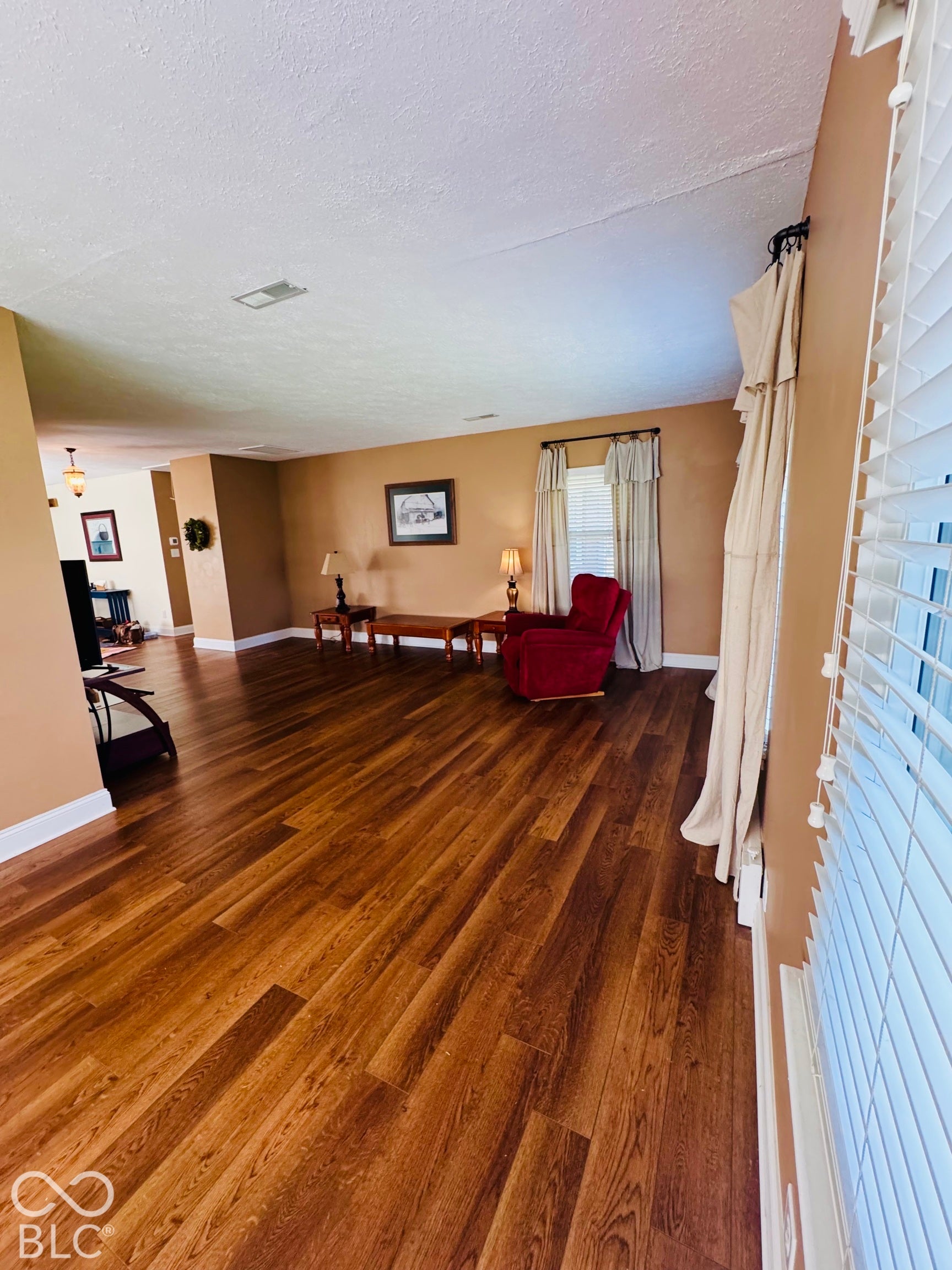 Office area right off the Great room overlooking the beautiful yard