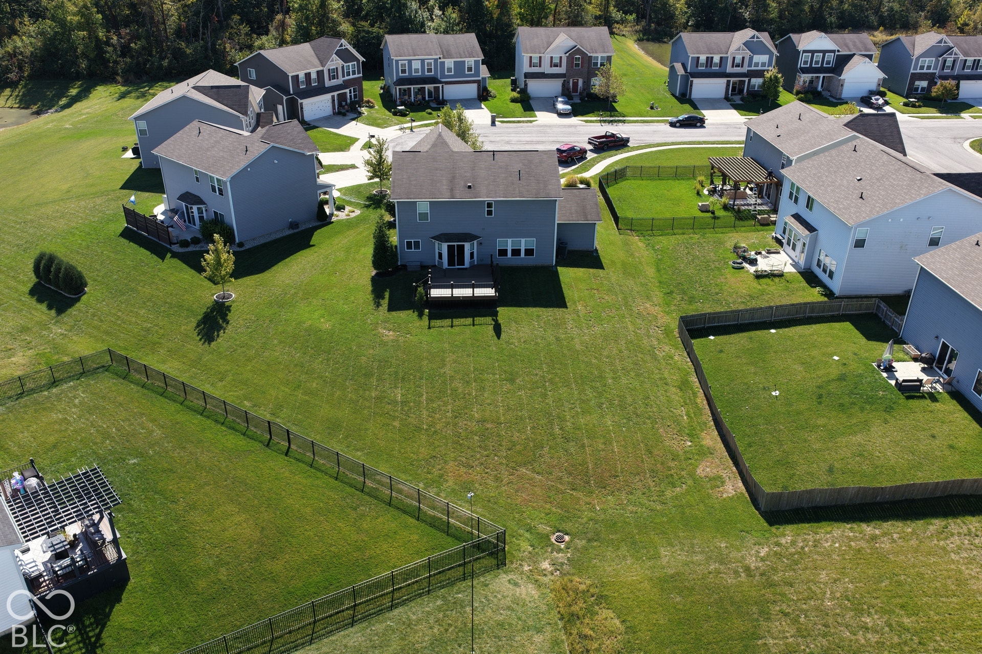 *Unaltered Exterior Stills* Expansive green spaces and fenced yards