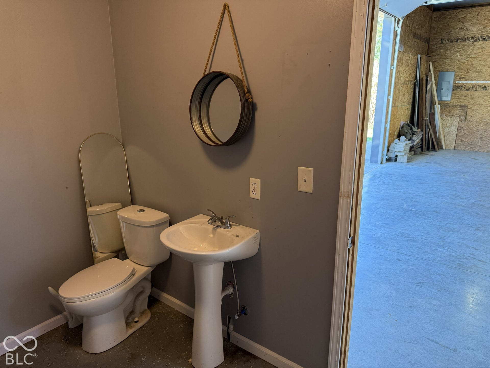 Barn half bath