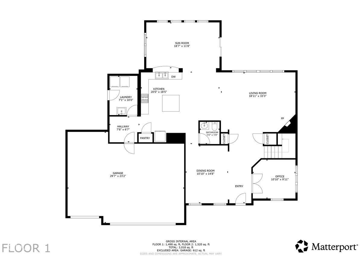 5570 W Stream Drive, McCordsville, IN 46055 Floor plan
