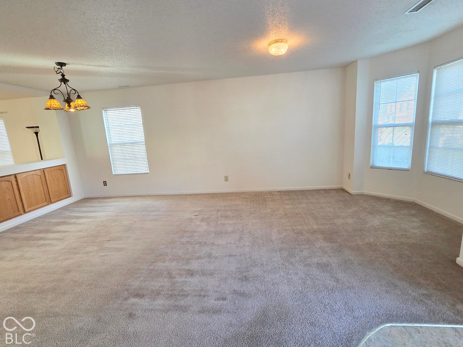 Living Room is shared with formal dining