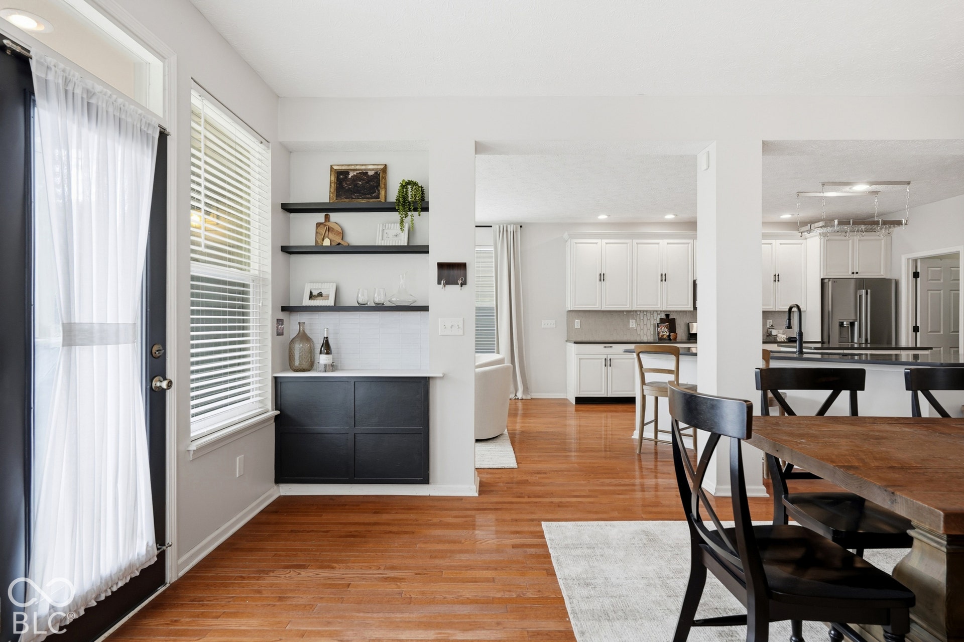 Hardwood flooring throughout