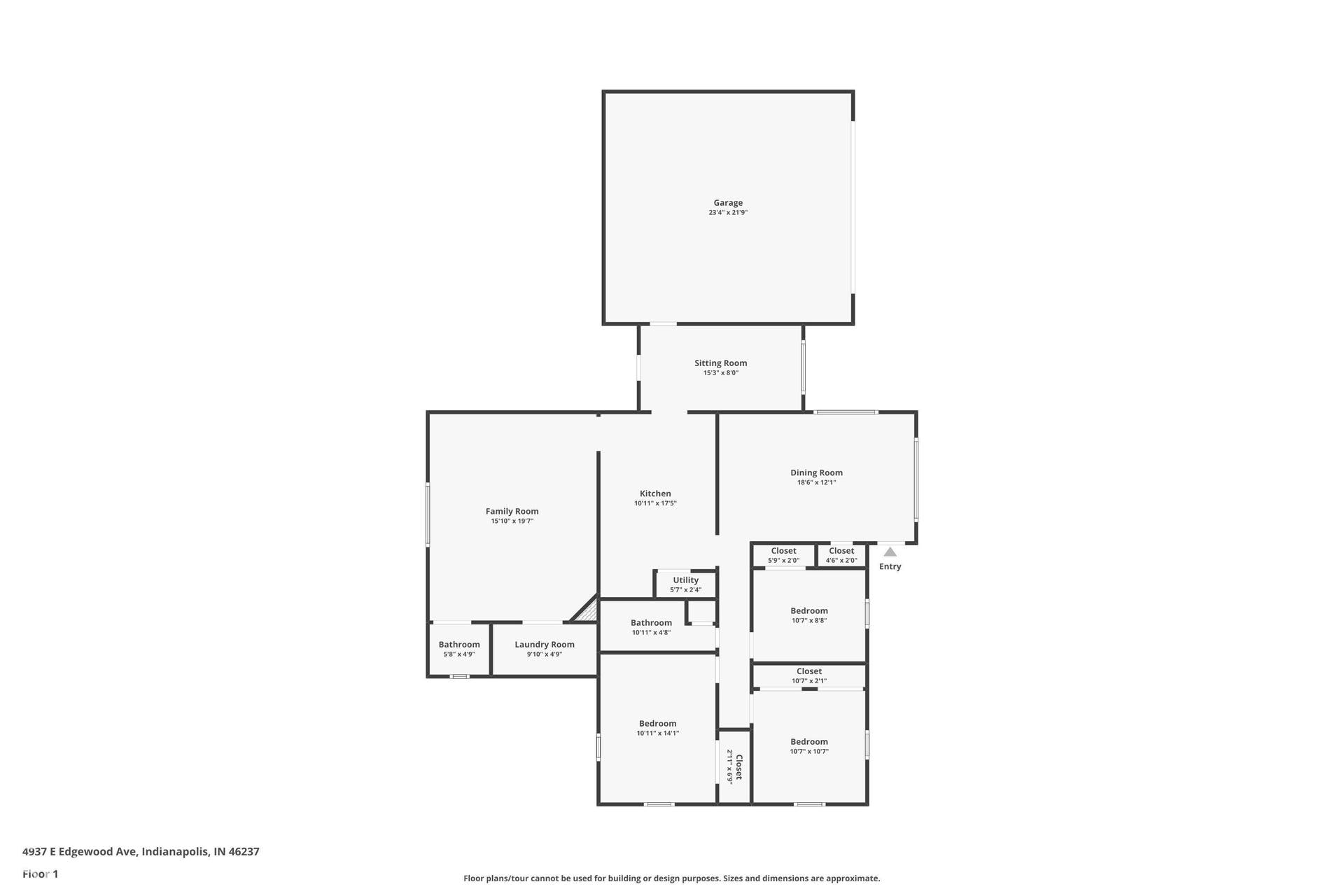 4937 E Edgewood, Indianapolis, IN 46237 4937 E Edgewood, Indianapolis, IN 46237