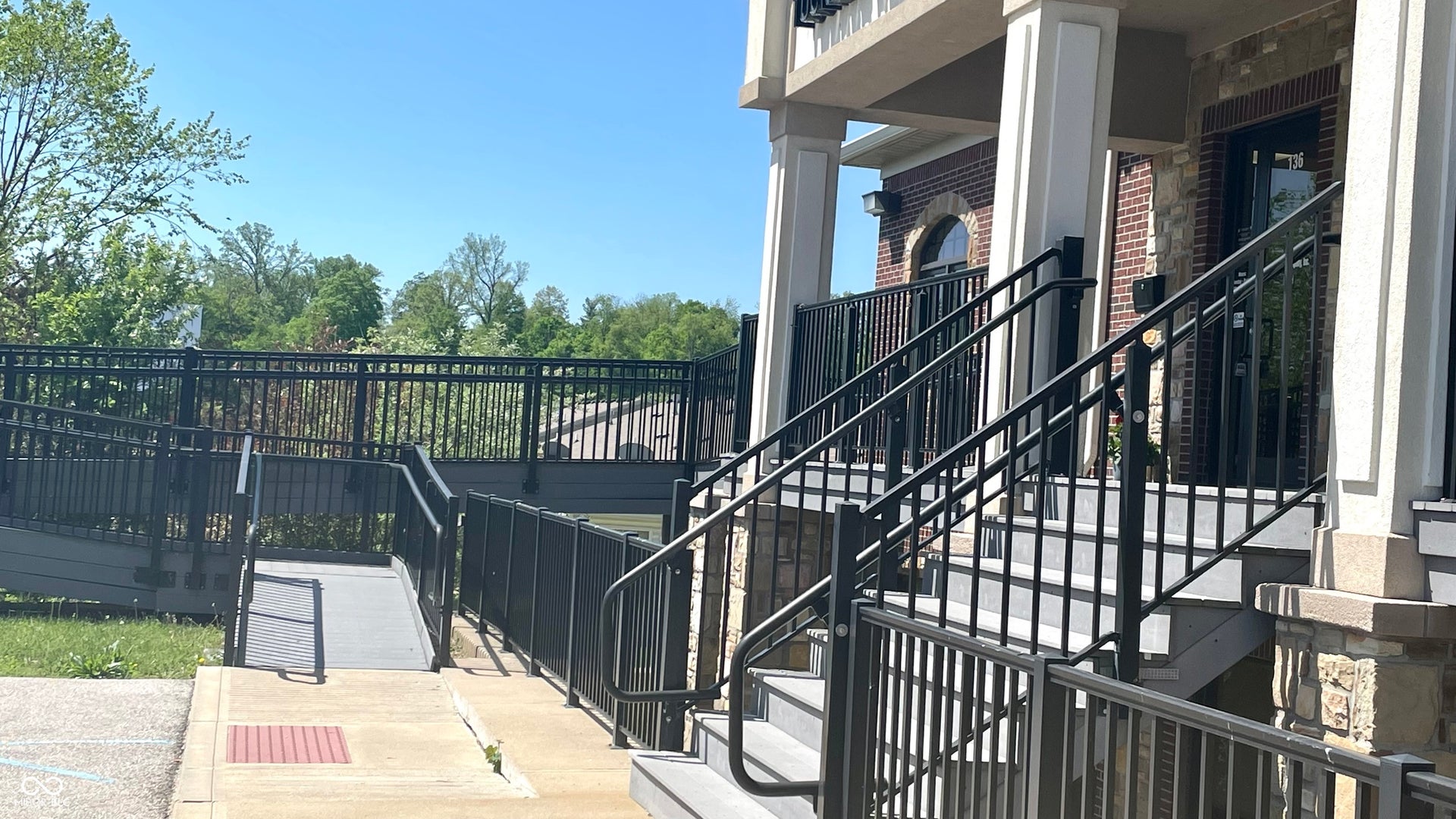 view of patio / terrace featuring stairs