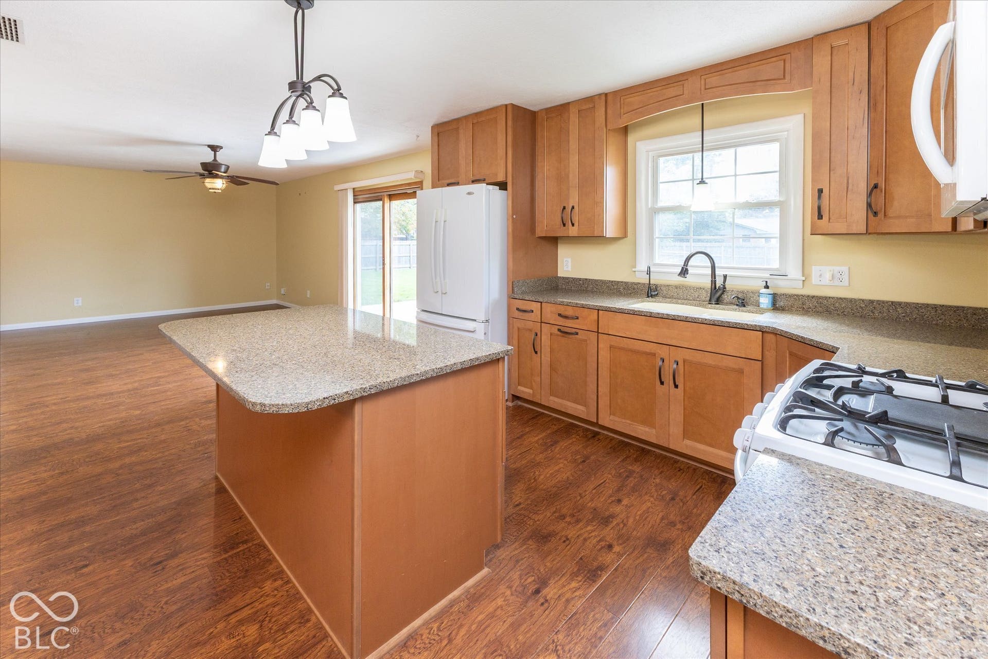 Kitchen and living room