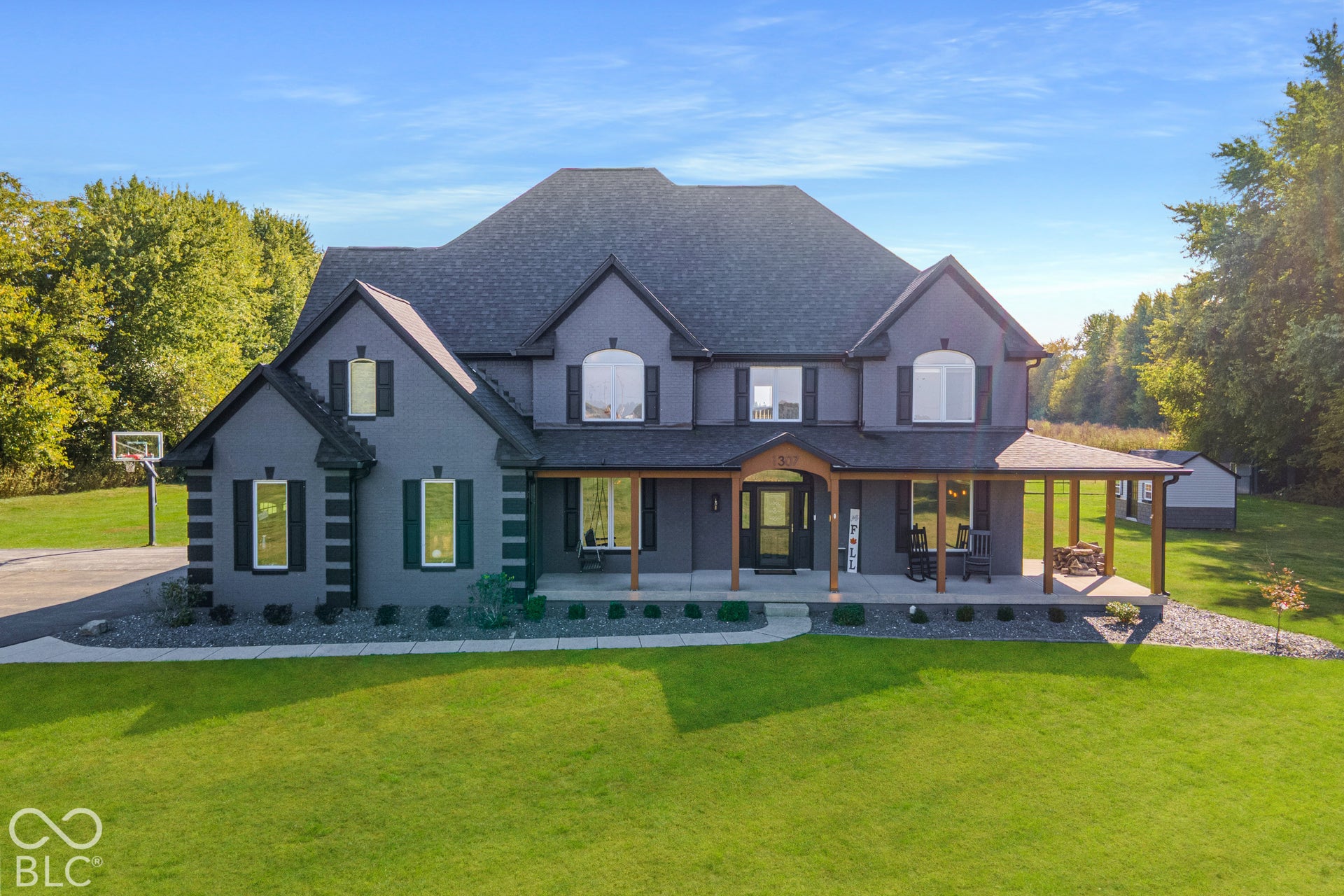 1307 E 125 S, Franklin, IN 46131 Beautiful country home with large front porch, new landscaping and fresh paint.