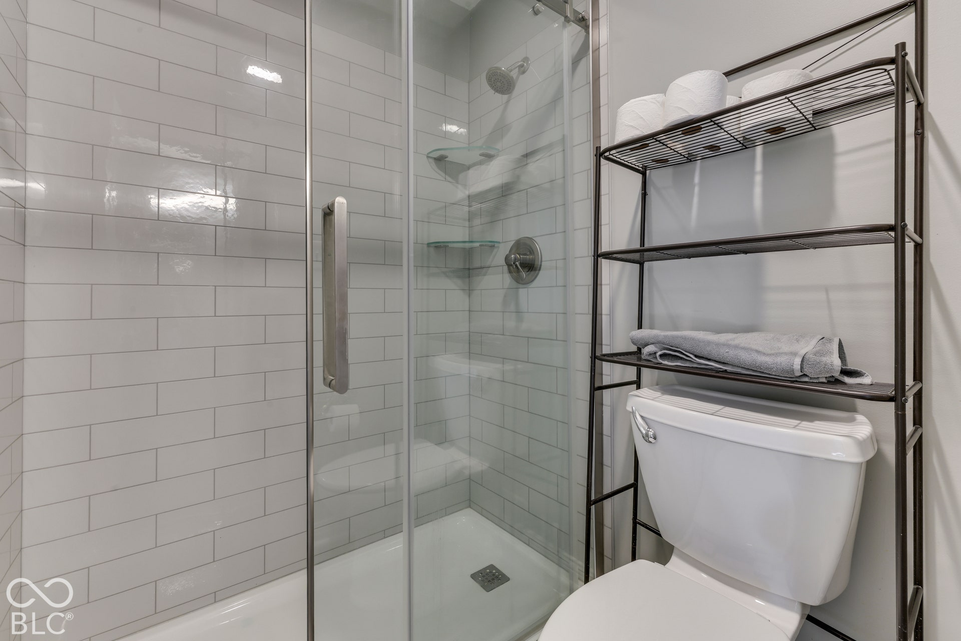 1307 E 125 S, Franklin, IN 46131 walk in shower.