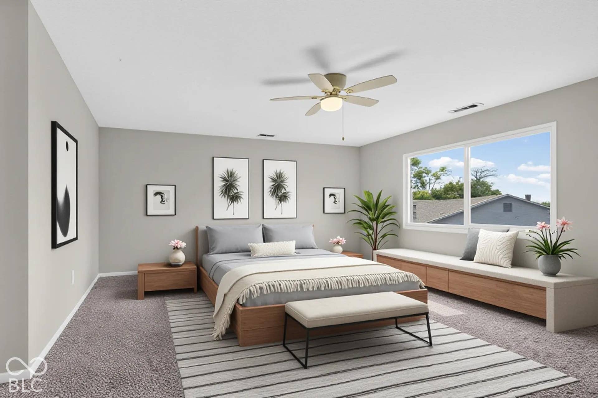 Virtually Altered - Virtual staging of primary bedroom