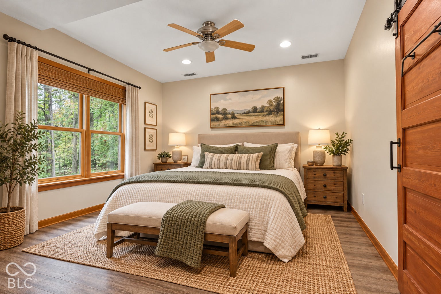 Virtually Altered - 3rd primary suite in the basement.  Virtually staged
