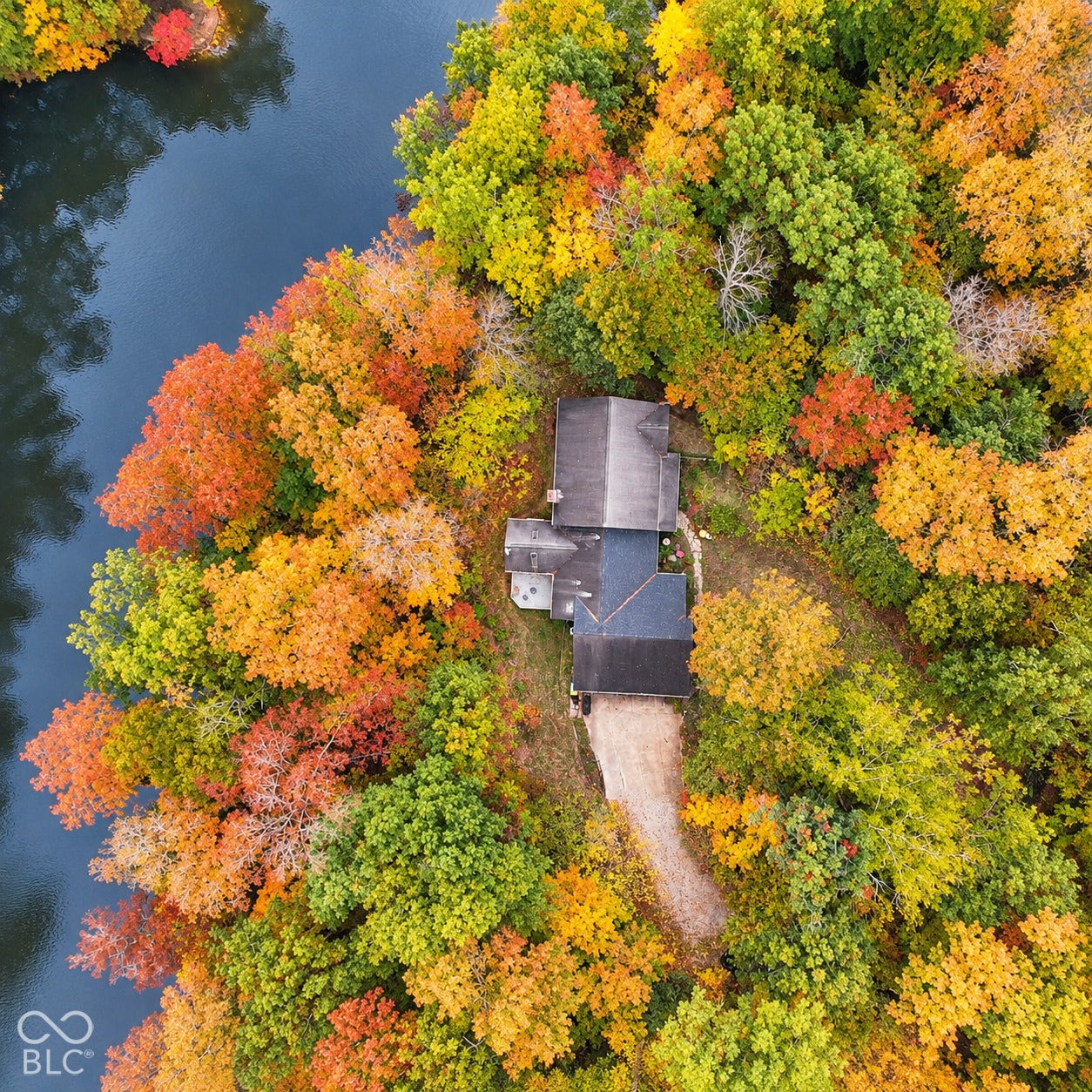 Virtually Altered - Wooded lot with pond access along the whole back of the property