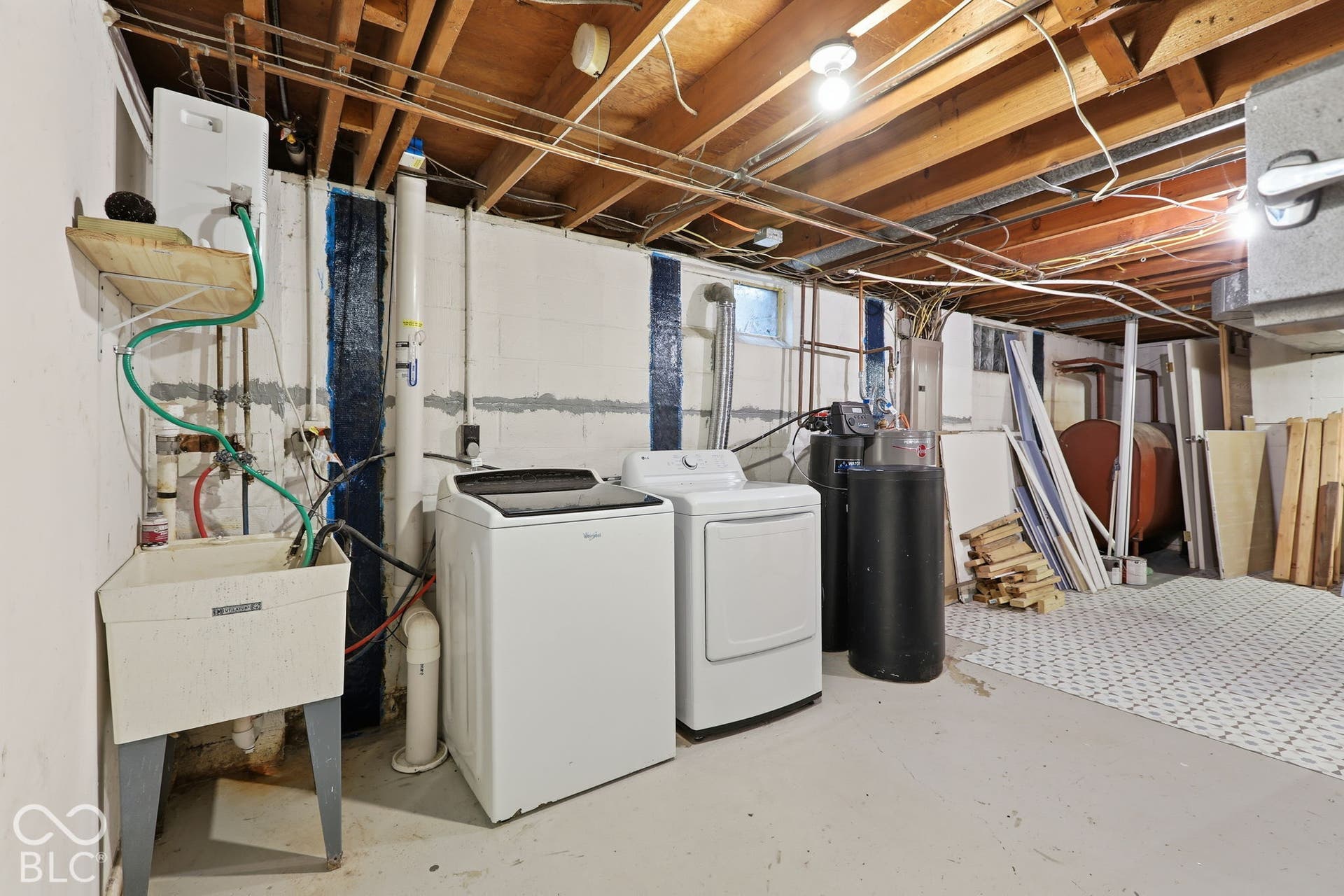 Basement utility area