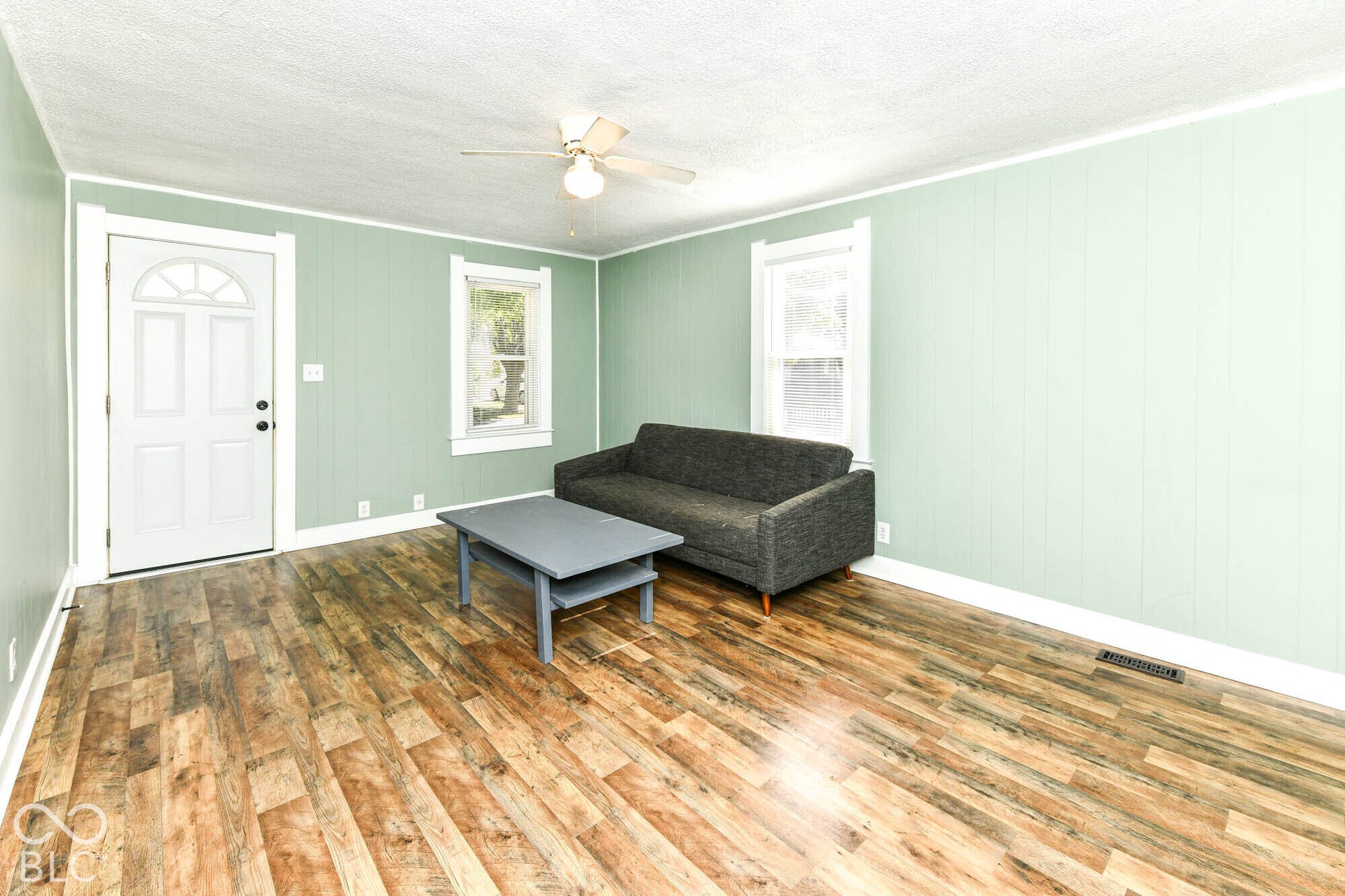 896 Young Street, Franklin, IN 46131 Open space for all your living room furniture & painted paneling in cozy, neutral color.