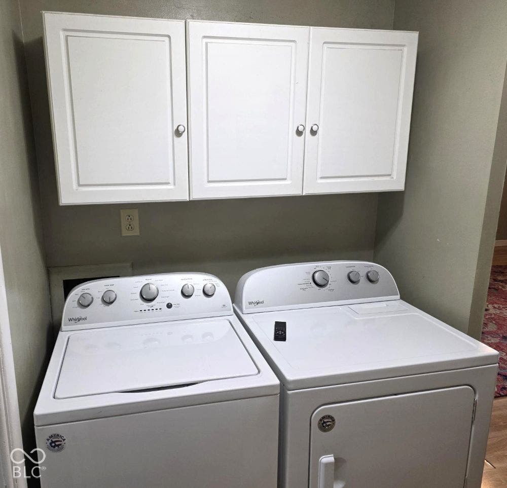 Included with this home are the washer and dryer.