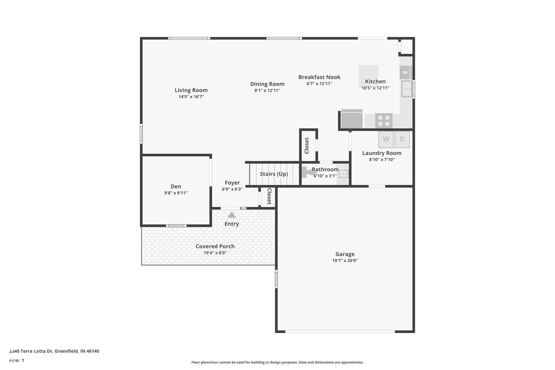 Floor plan of Upper level