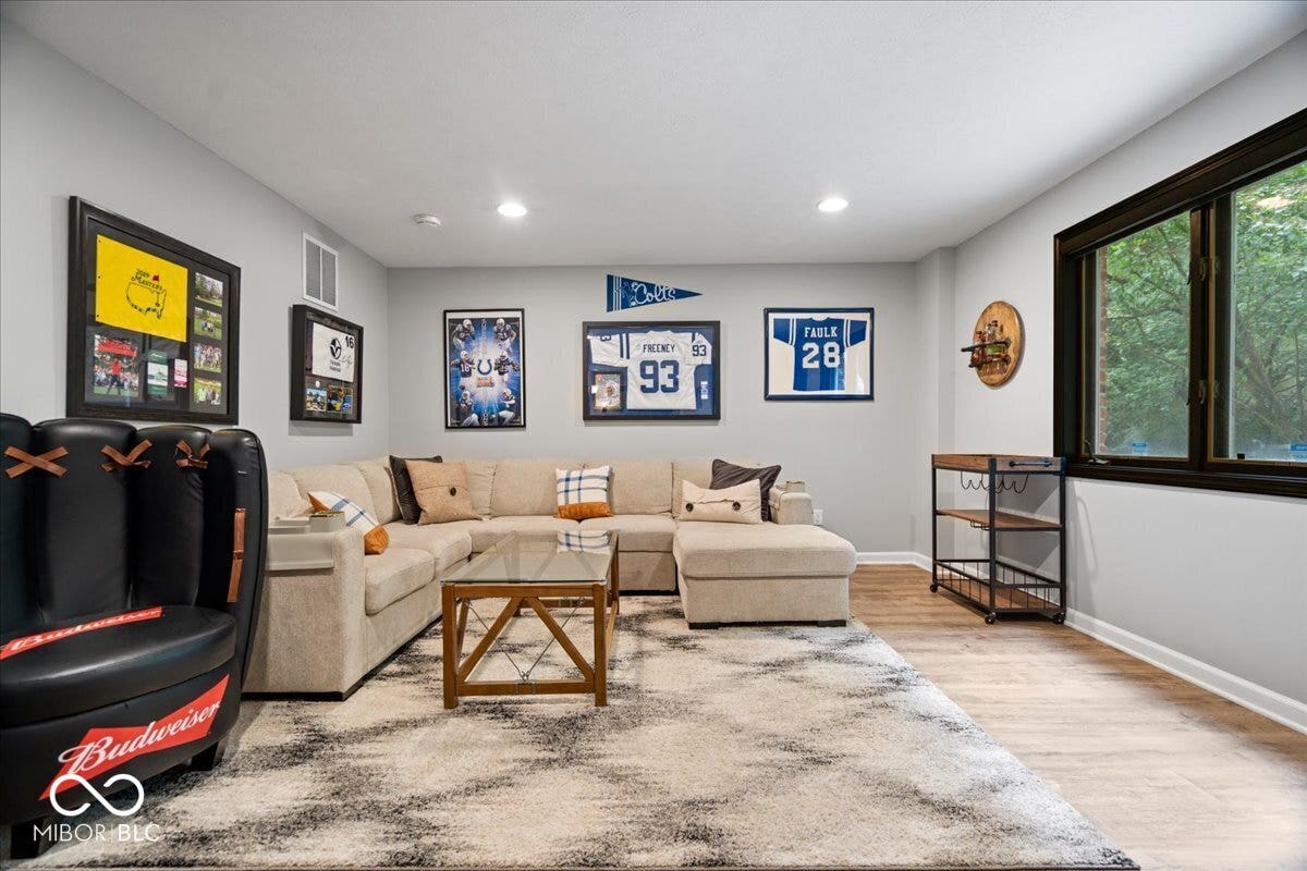 Another view of living space/4th bedroom.