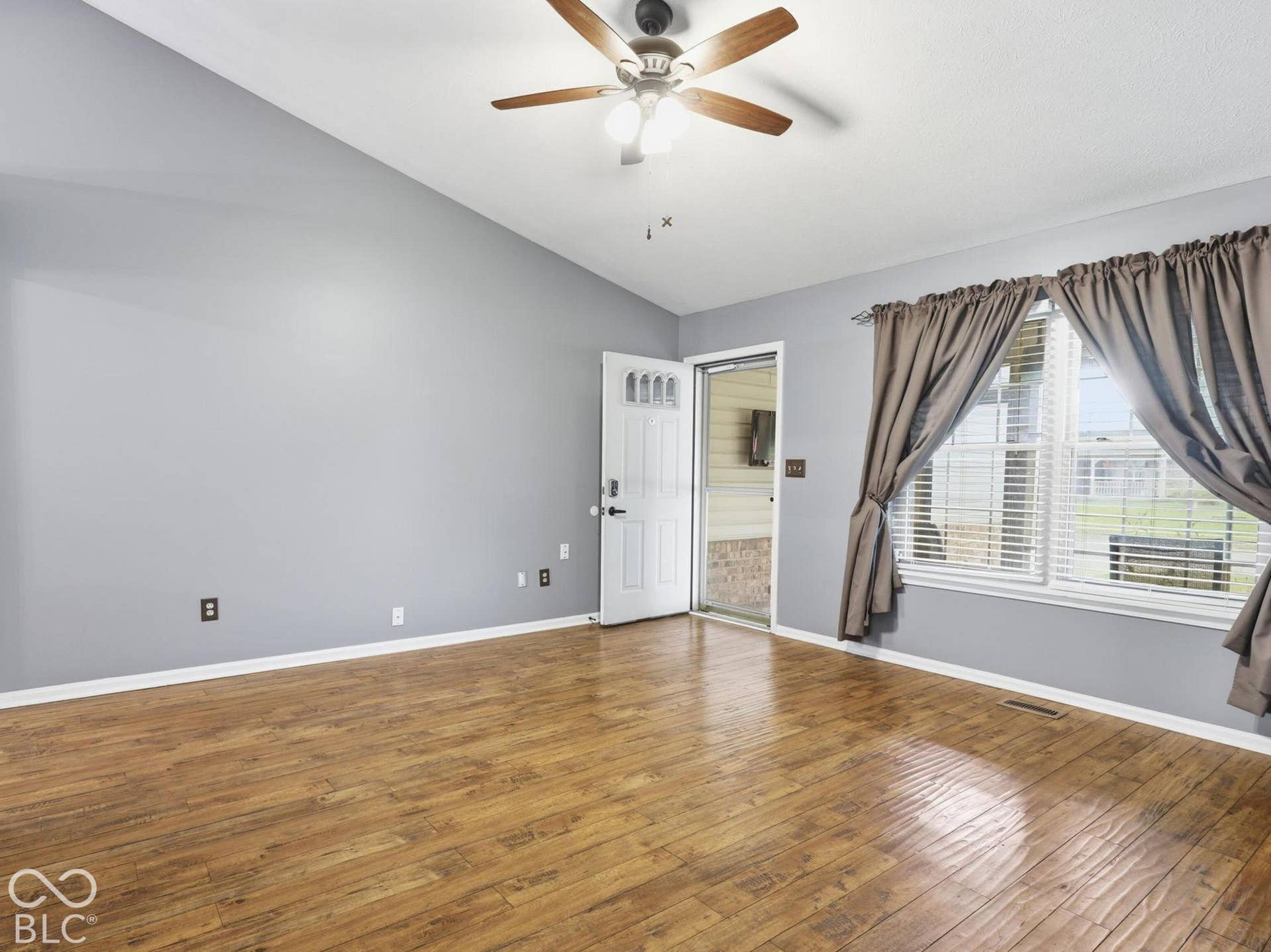 Front door opens into the living room.