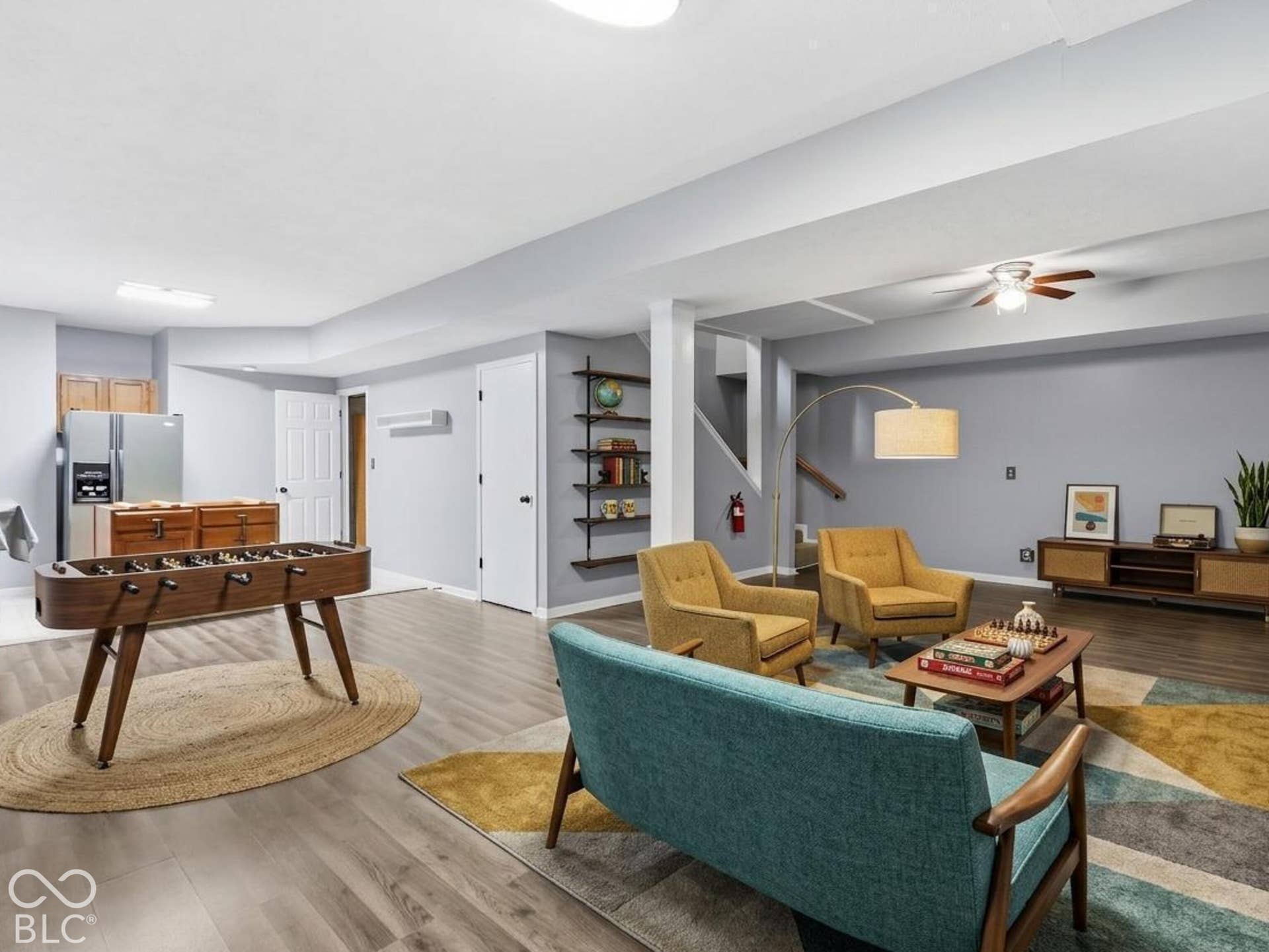 Basement - virtually staged