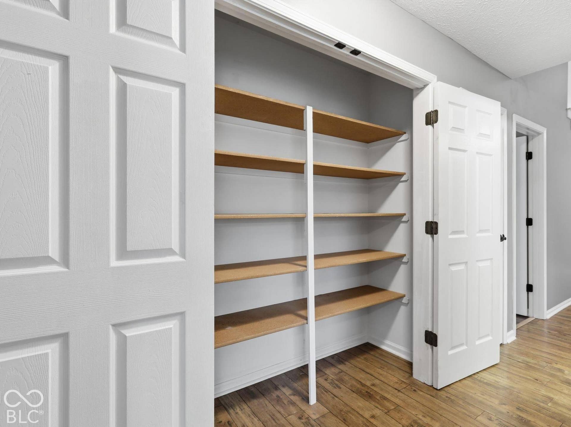 Large storage closet close to bedrooms