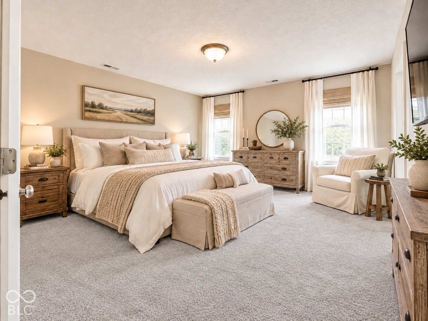 Virtually Altered - Gorgeous primary bedroom - virtually staged