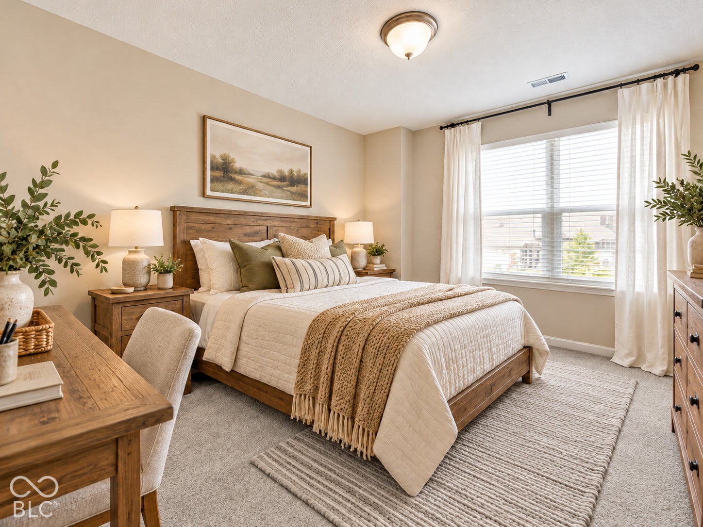 Virtually Altered - Virtually staged secondary bedroom lots of natural light
