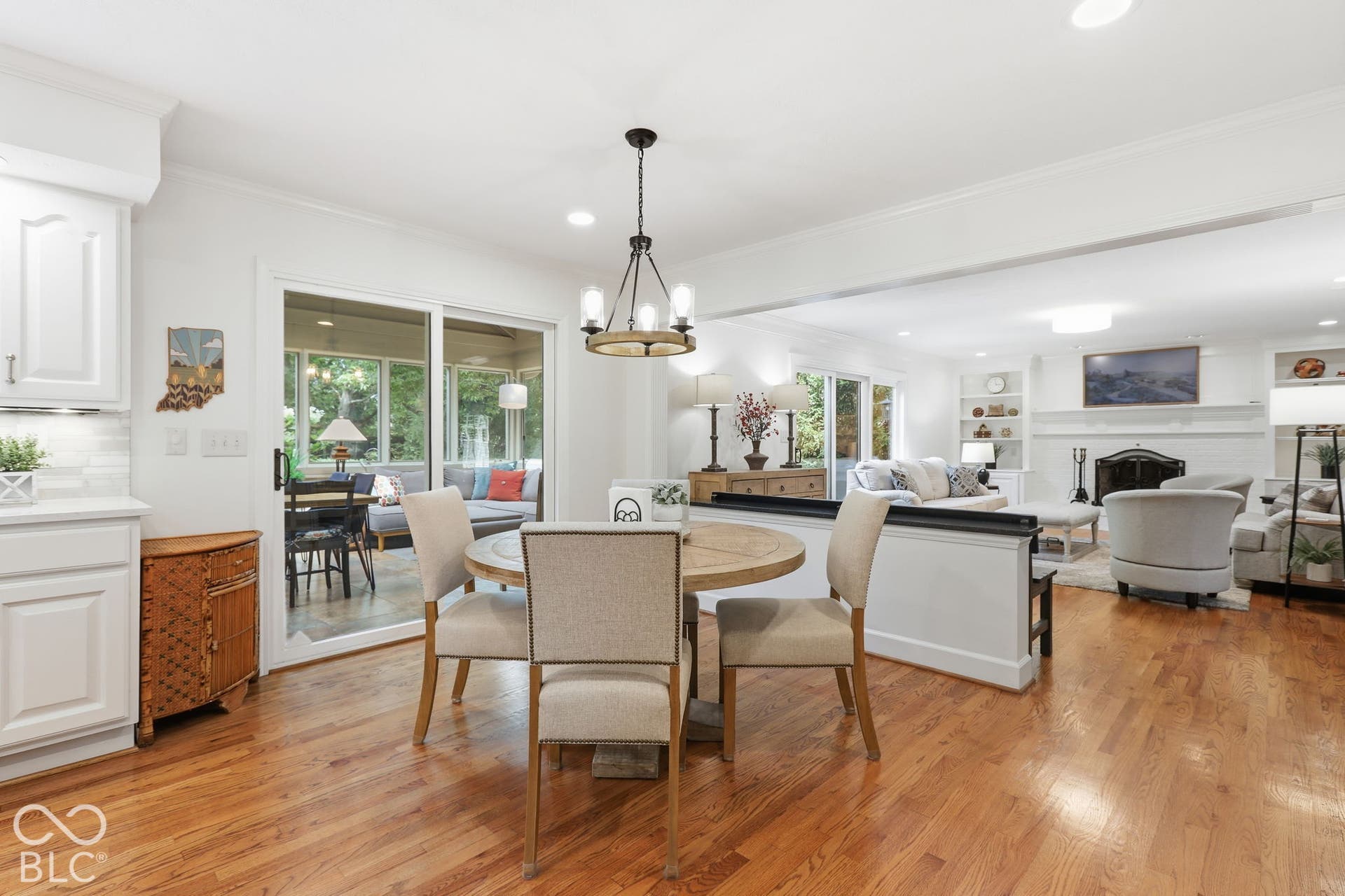 Breakfast Area with access to the Sunroom