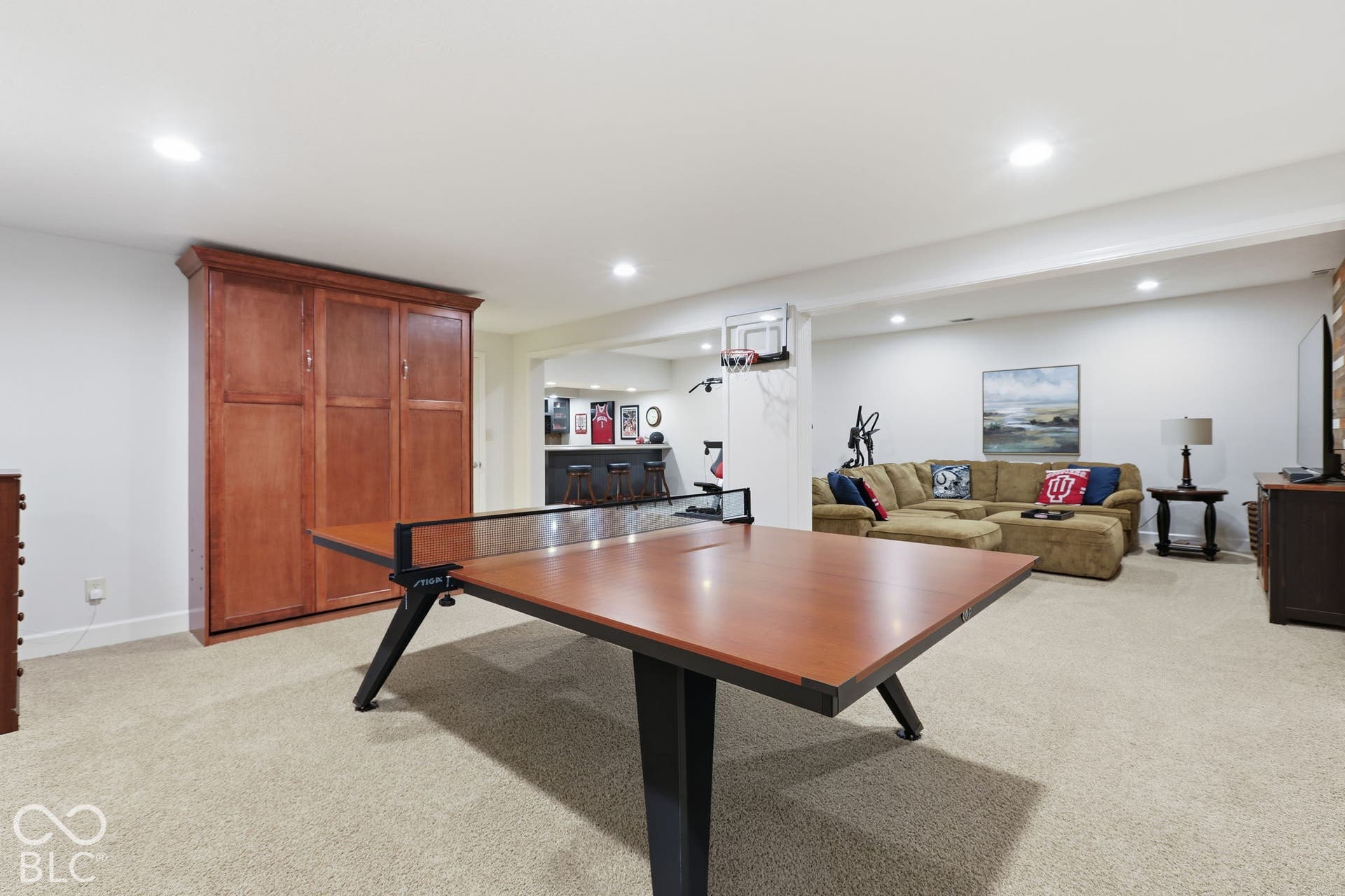 Pool Table/Ping Pong Table Rec Area in Basement