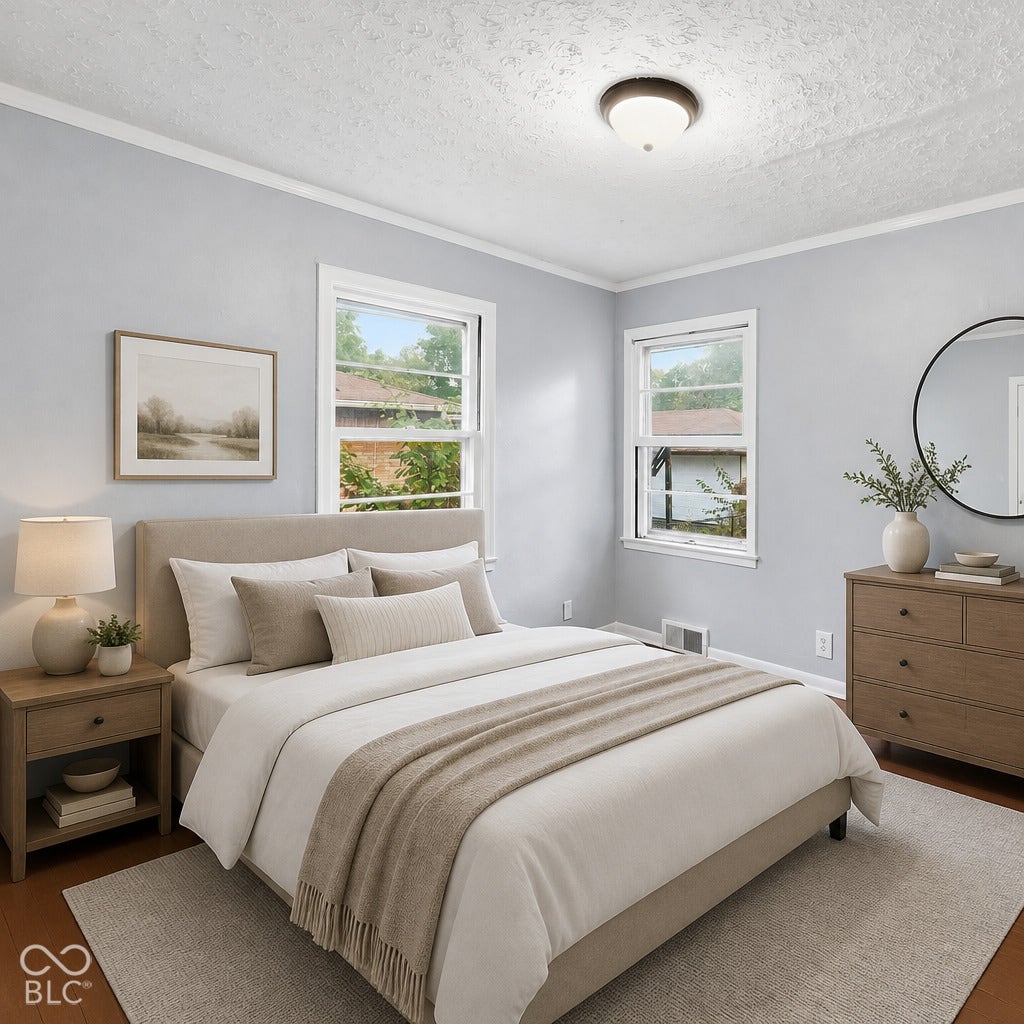 Bedroom 2. Virtually altered.