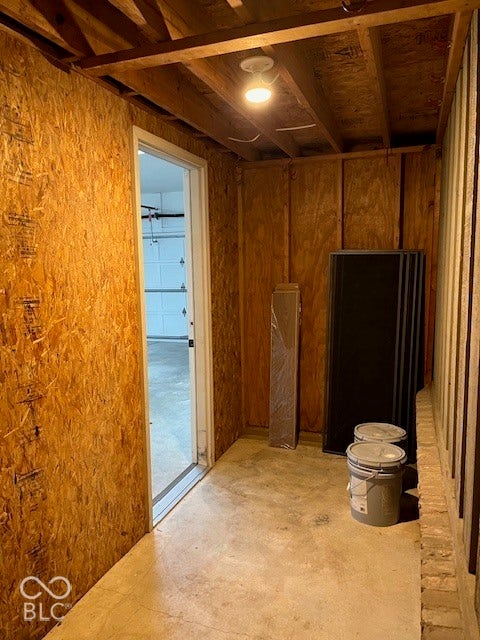 Storage room off the garage