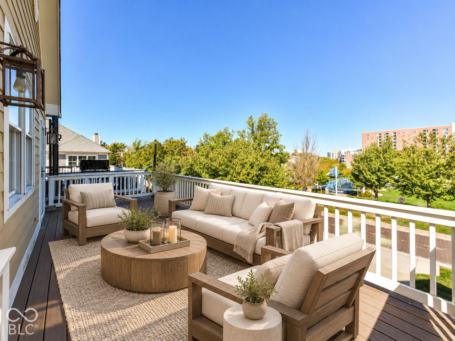 Virtually Altered - Rooftop deck attached to secondary bedroom
