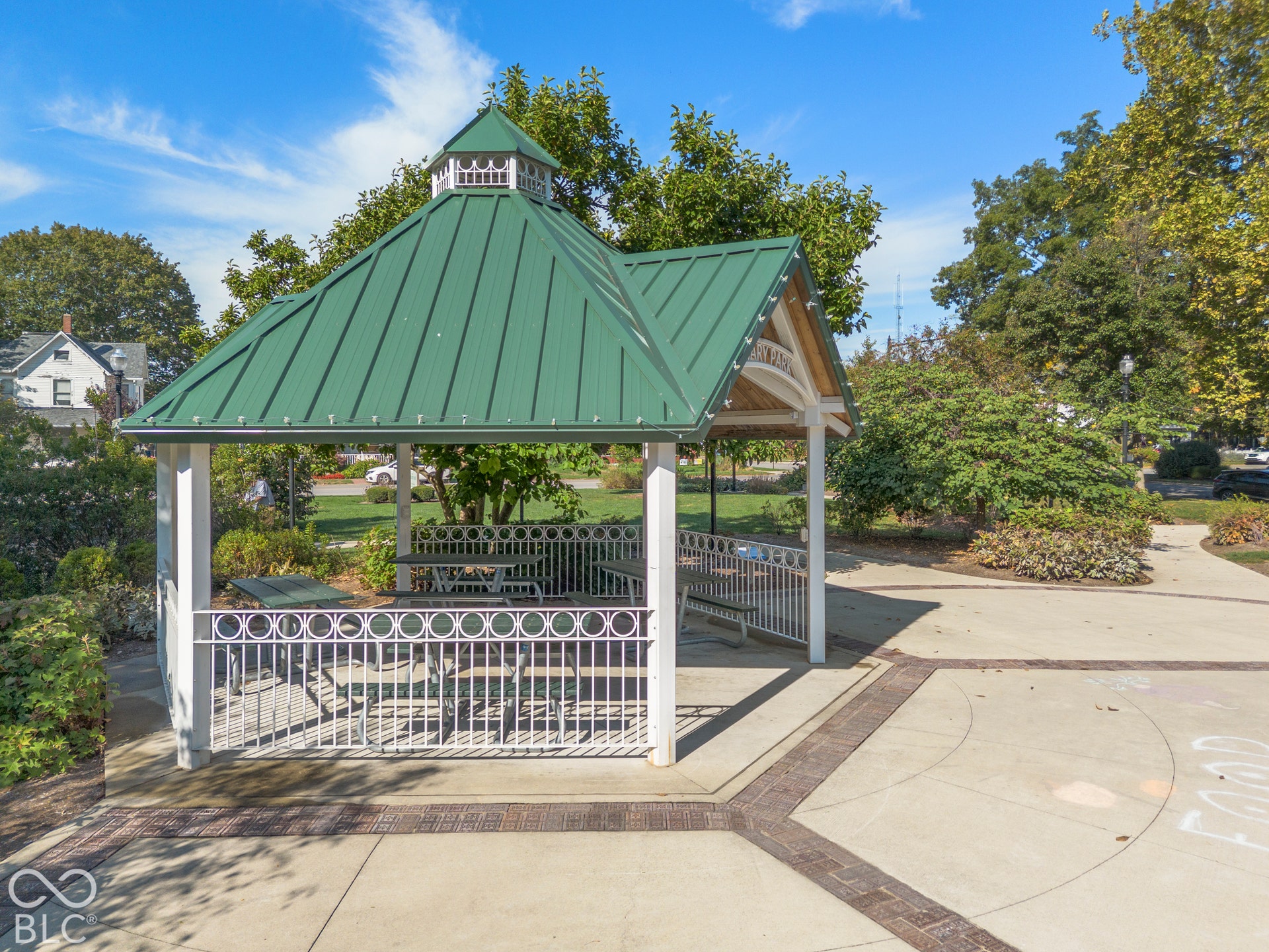 Gazebo in Seminary Park right across the street.