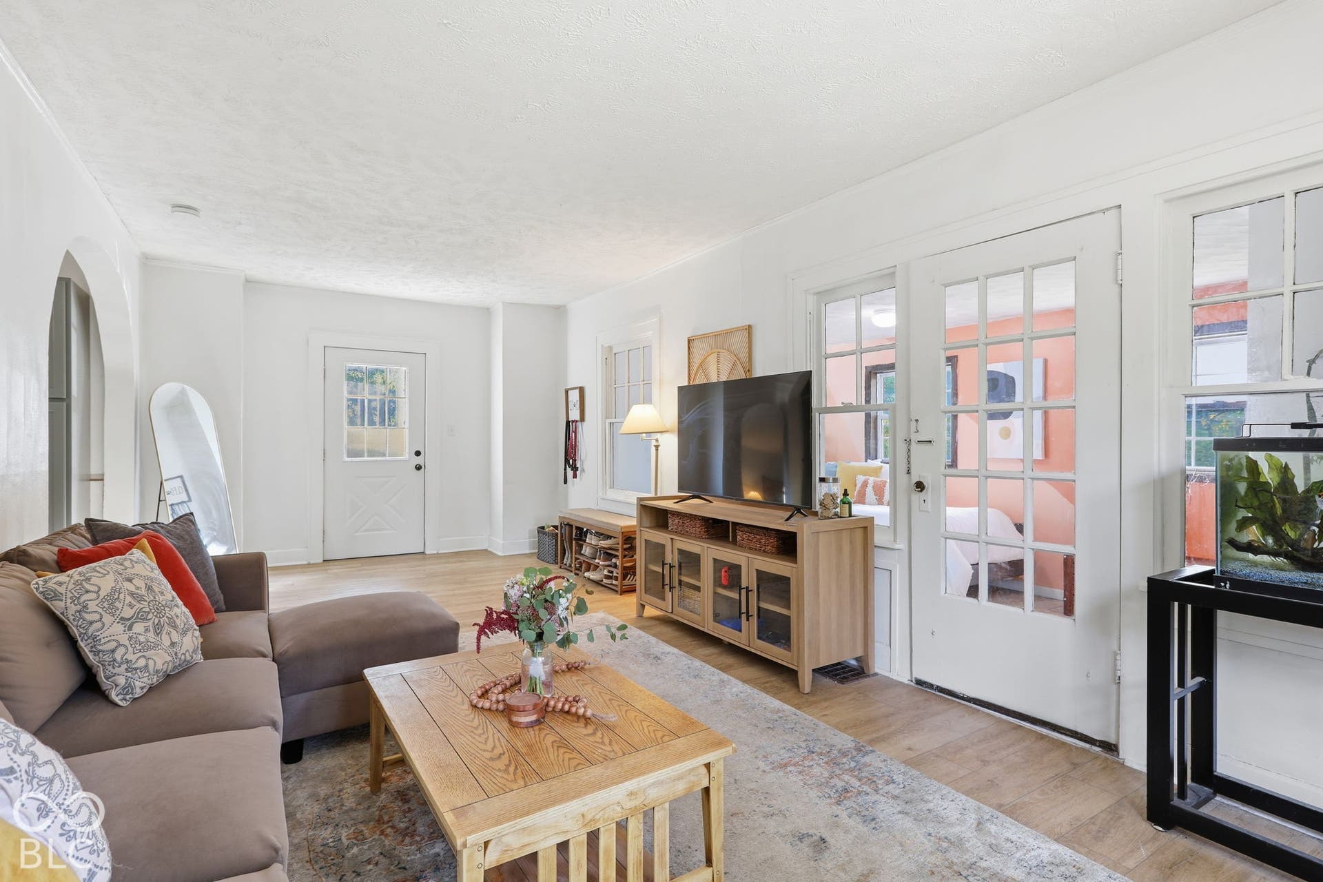 French Door to Main Floor Bedroom/Studio/Bonus Room that we believe was once a Sun Porch.