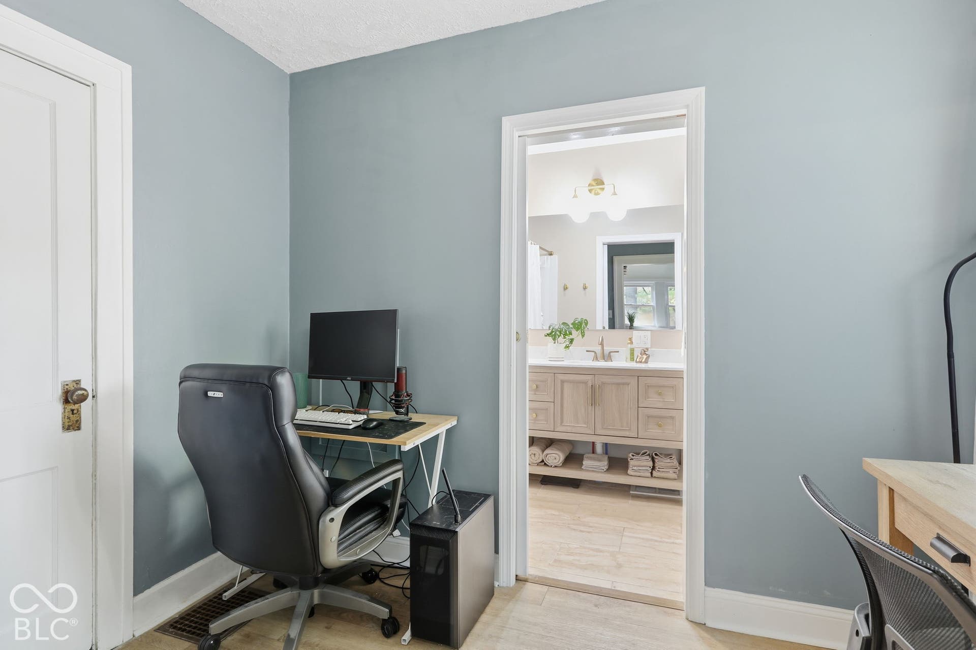 Cozy Office that we believe was once a small bedroom.
