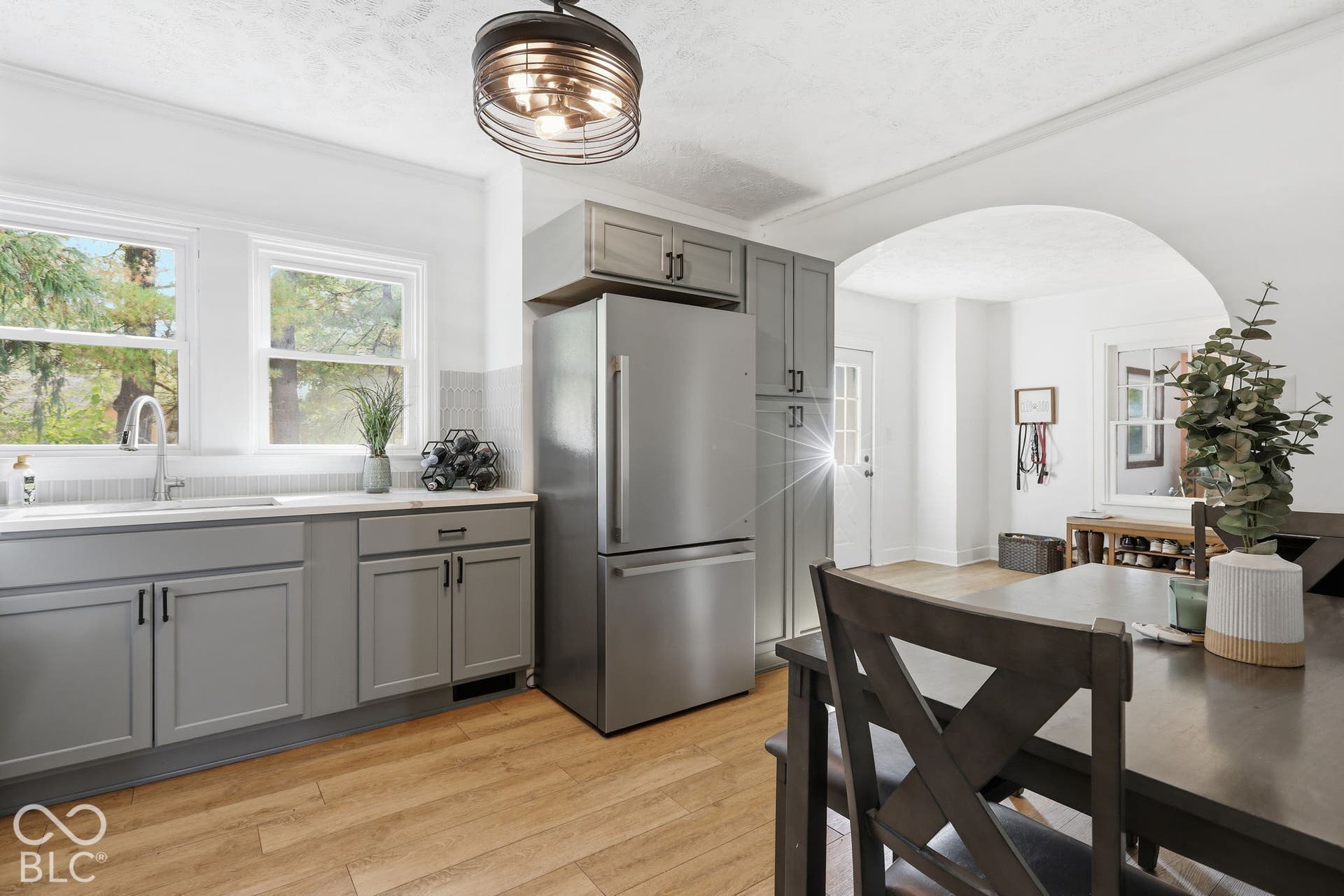 Pantry area next to the Refrigerator!