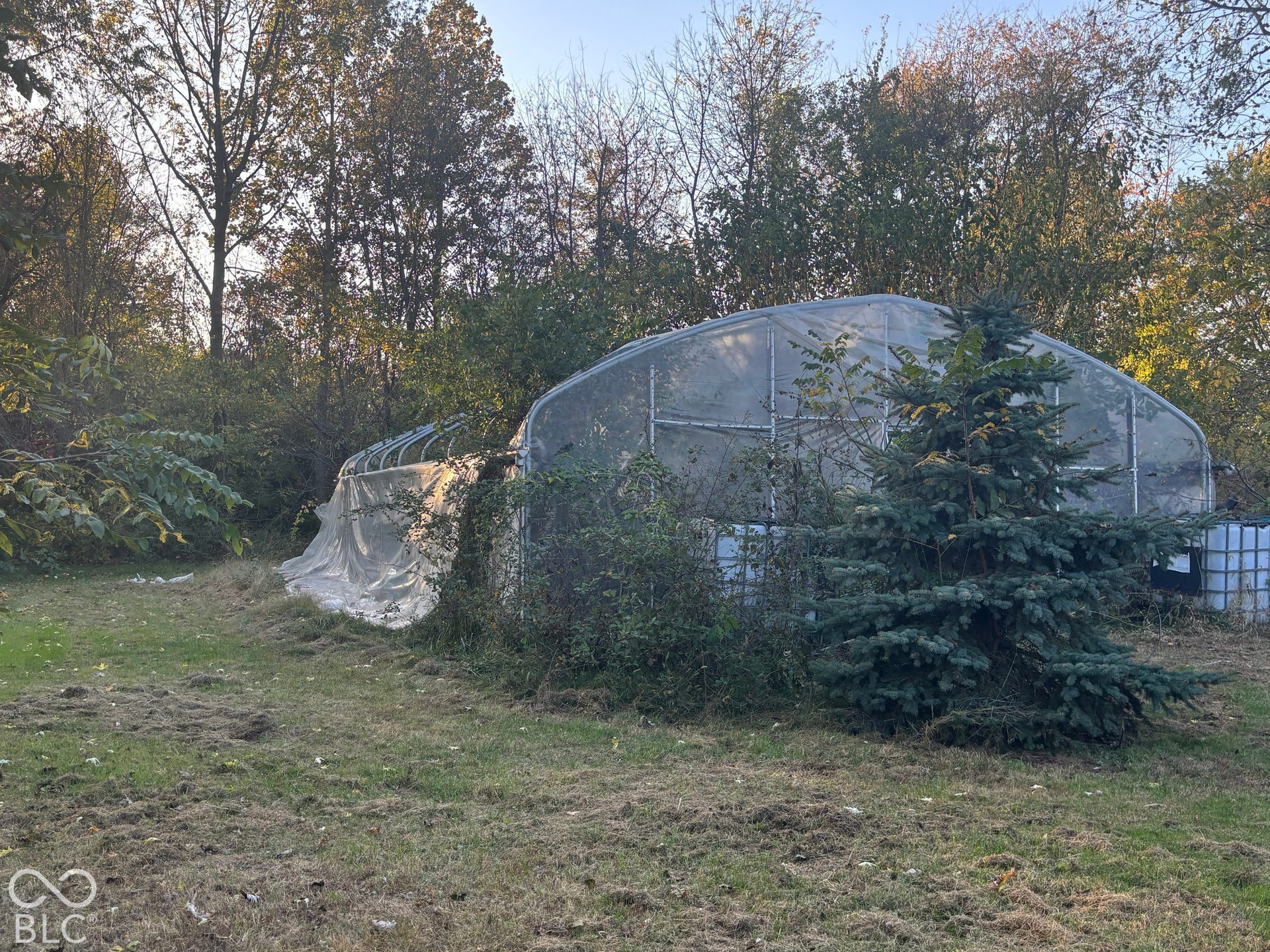 Frame of the high tunnel greenhouse frame