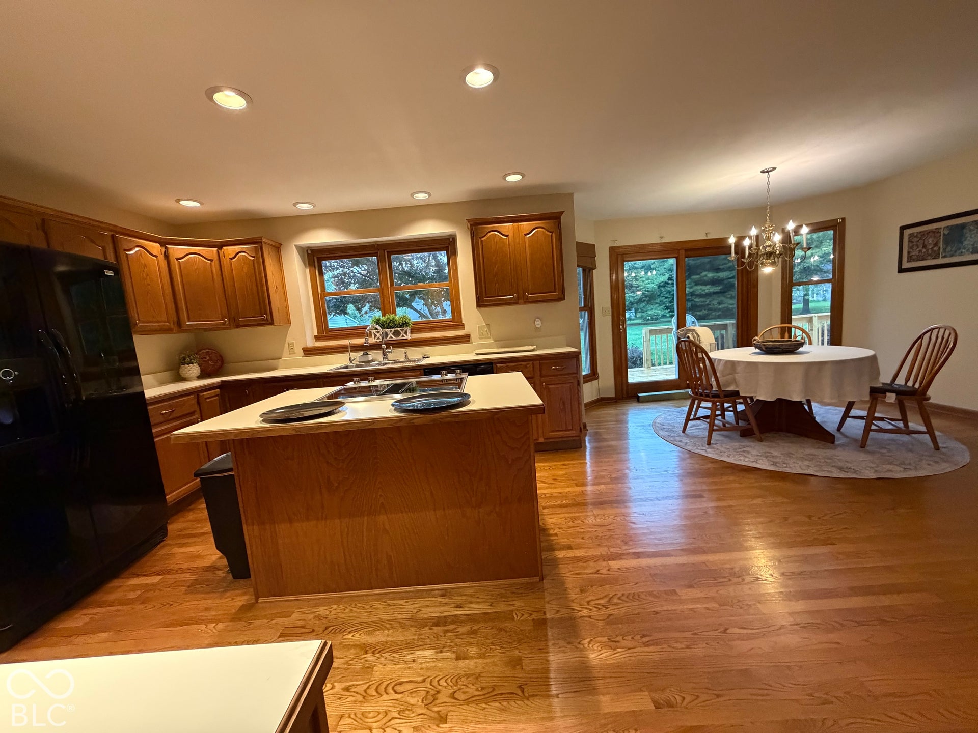 Spacious kitchen with abundant counter space, cabinets and all appliances included.