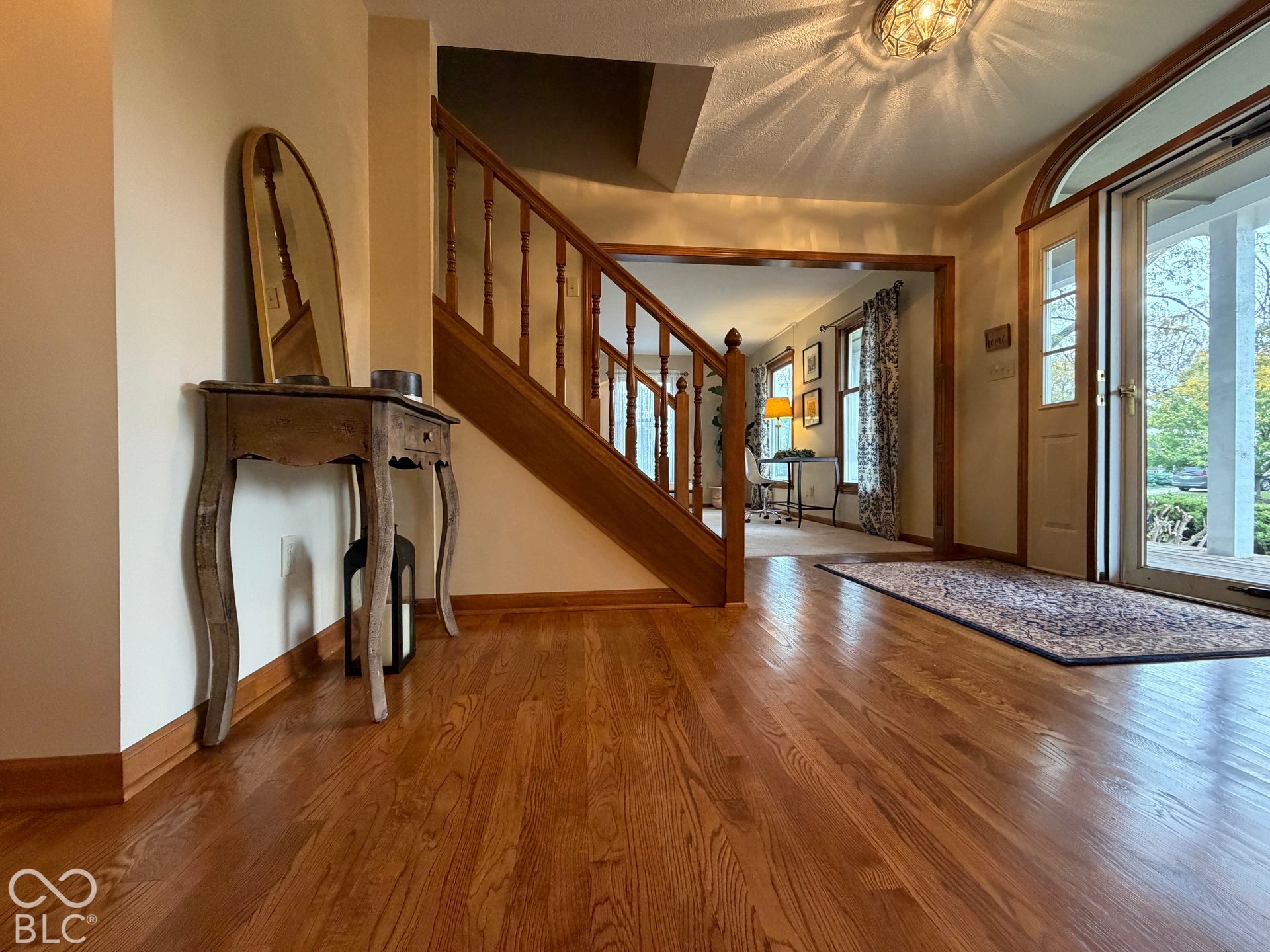 Greet family and friends in your beautiful foyer.