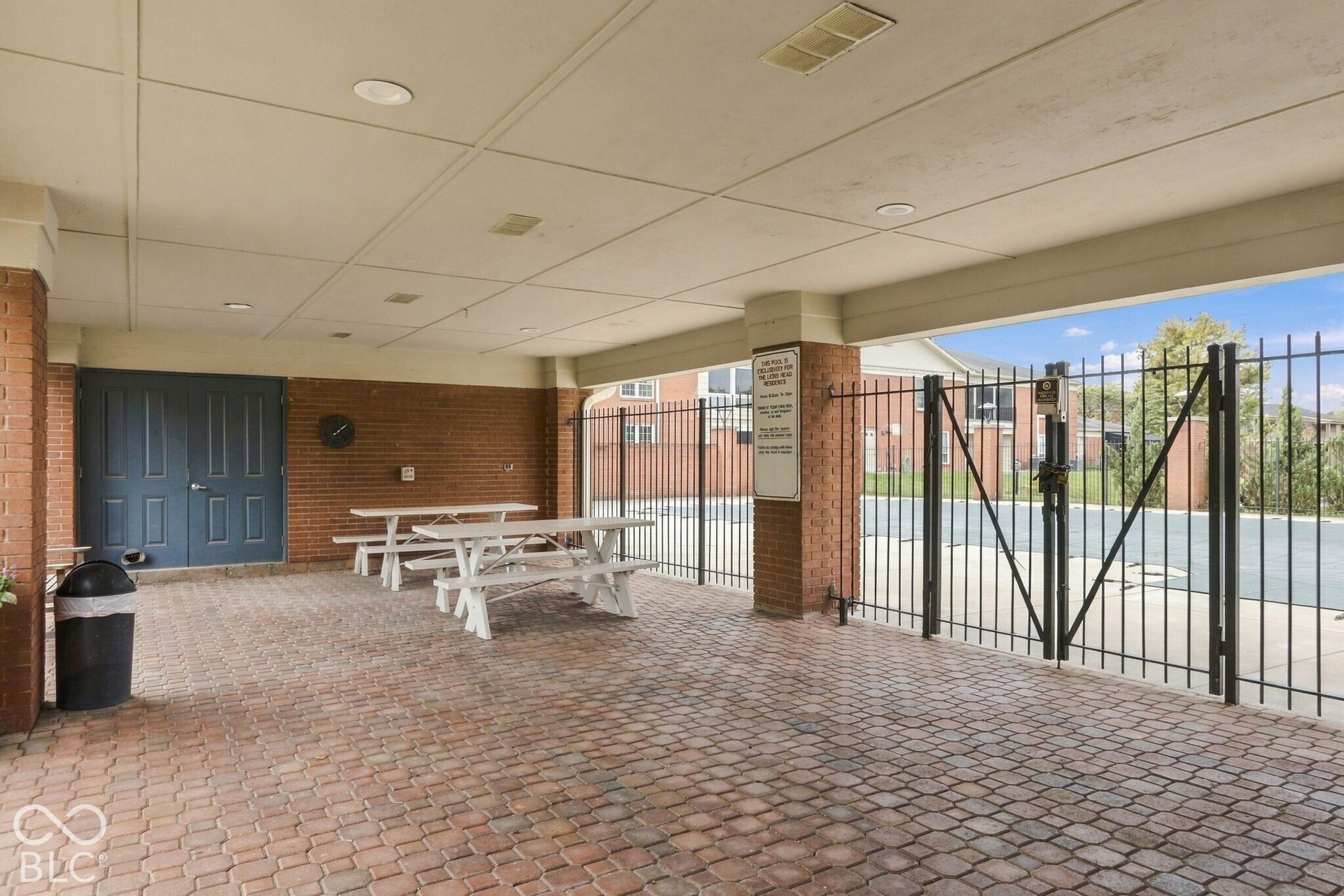 Pool entrance