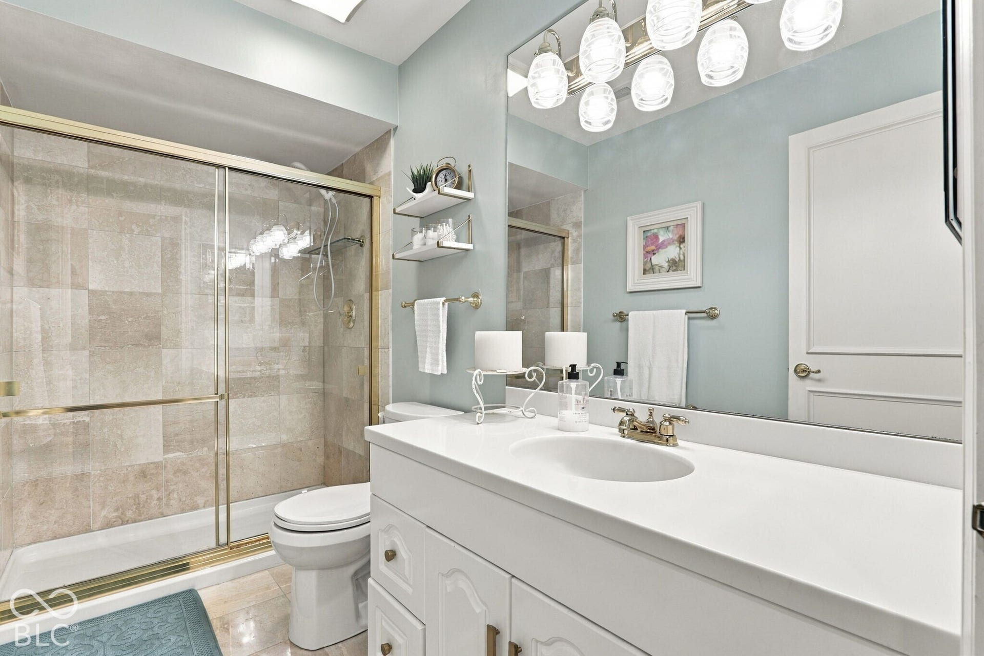 Luxurious guest bath
