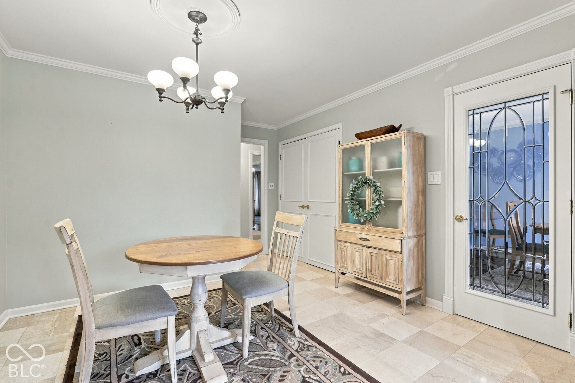 Beautiful tile floors for ease of cleaning