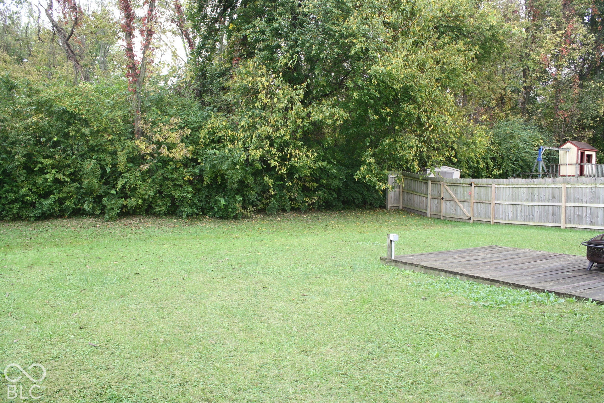 Private backyard