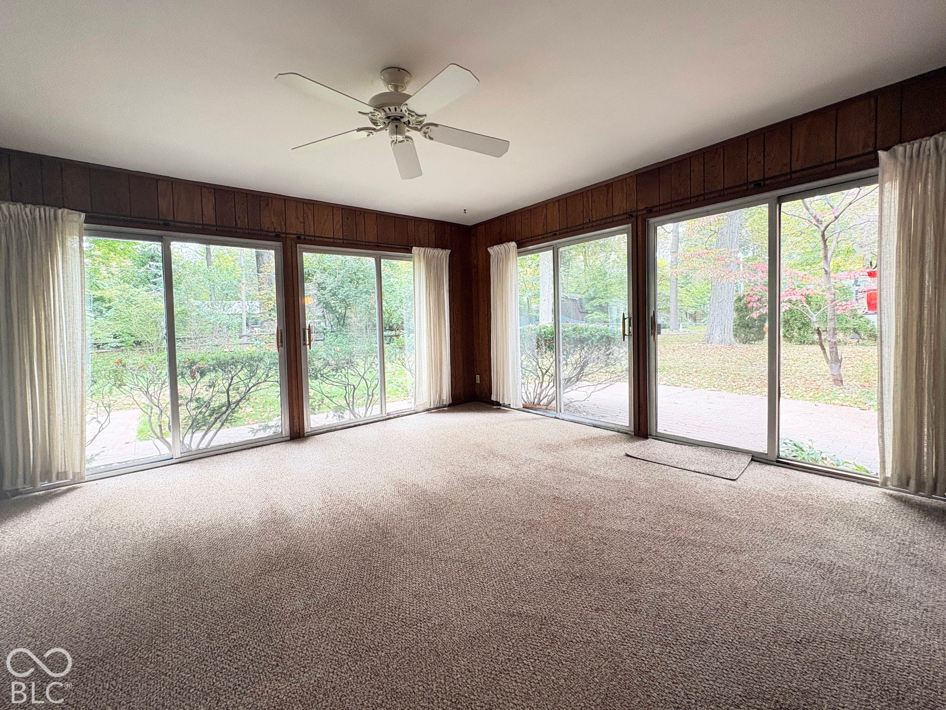 This is the larger of the two room (16' x 16') with a wonderful view of back yard and access to patio.
