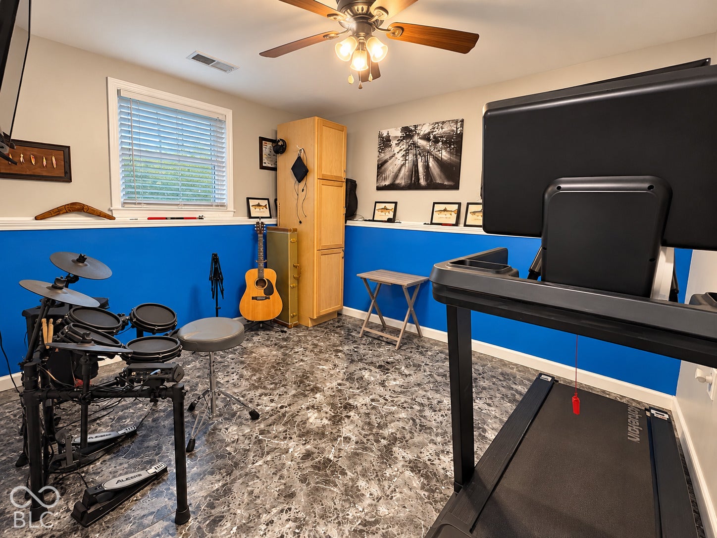 2nd lower level bonus room currently used for exercise and music