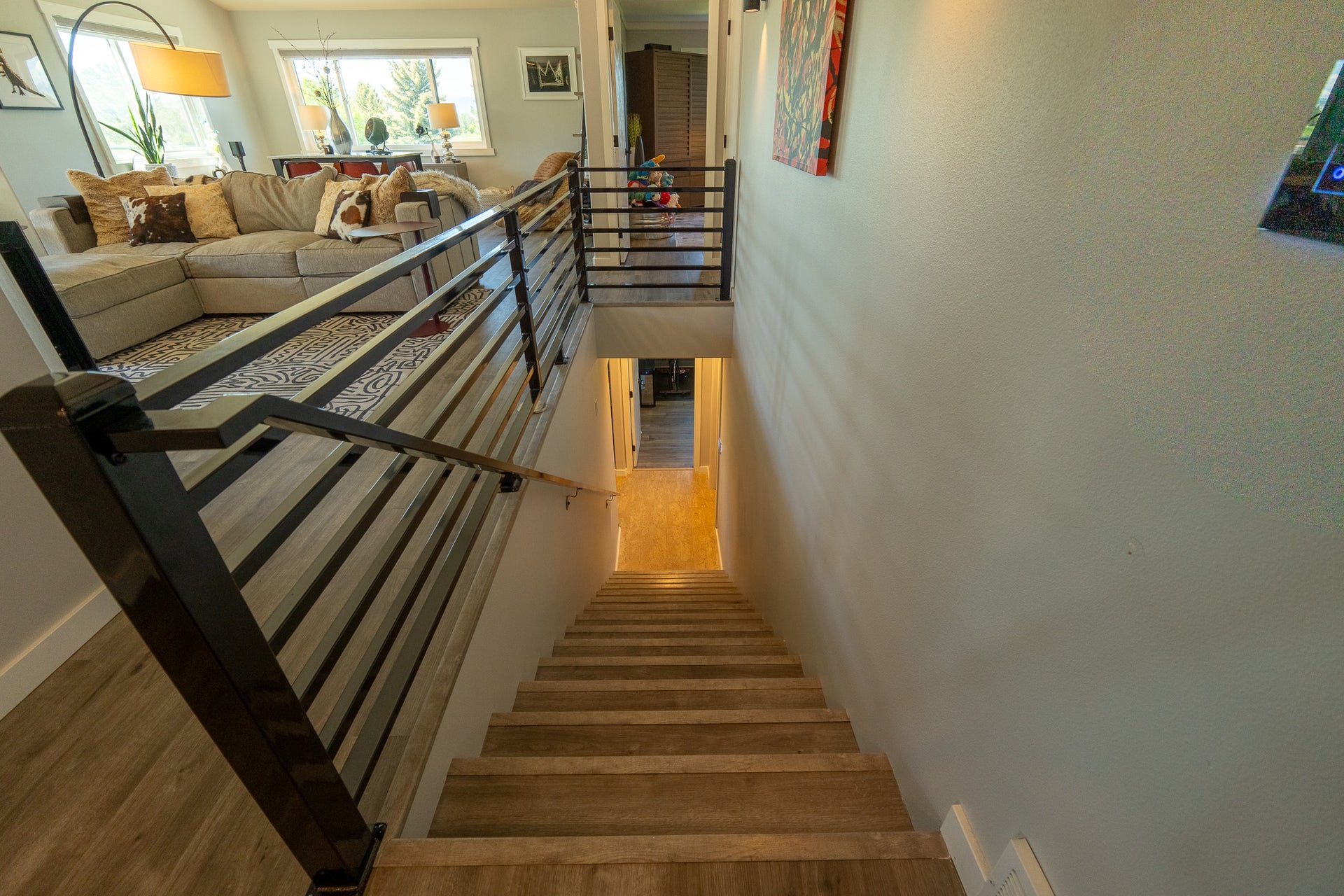 4134 Fox Ridge Drive, Helena, MT 59602 Staircase featuring wood finished floors
