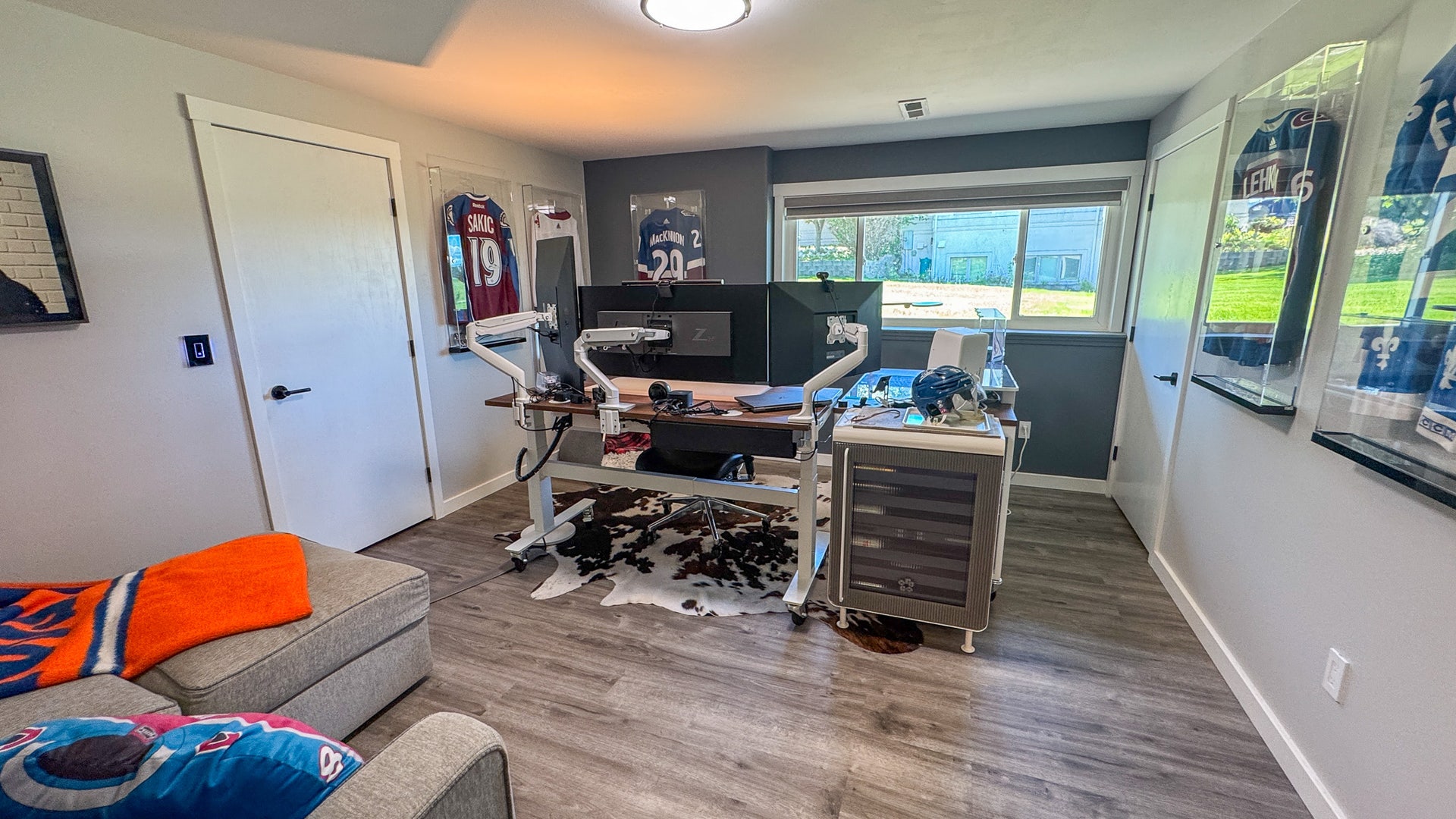 4134 Fox Ridge Drive, Helena, MT 59602 Office area featuring wood finished floors, baseboards, and beverage cooler