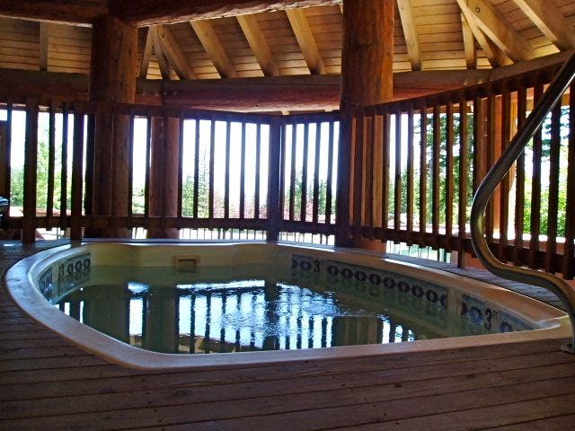 View of hot tub