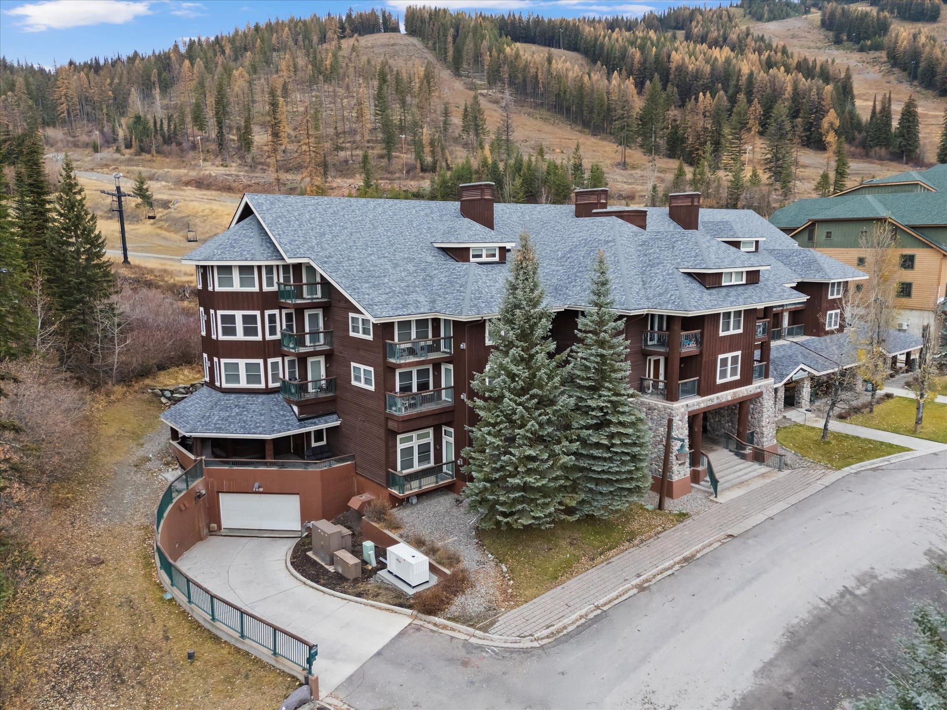 Aerial view of Kintla Lodge