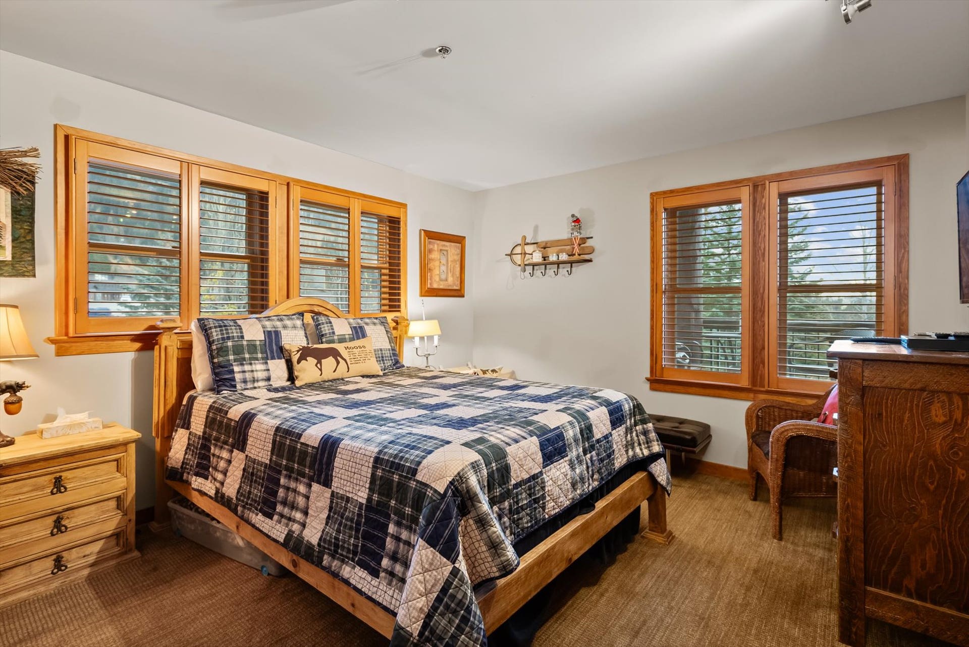 Bedroom off of main living area