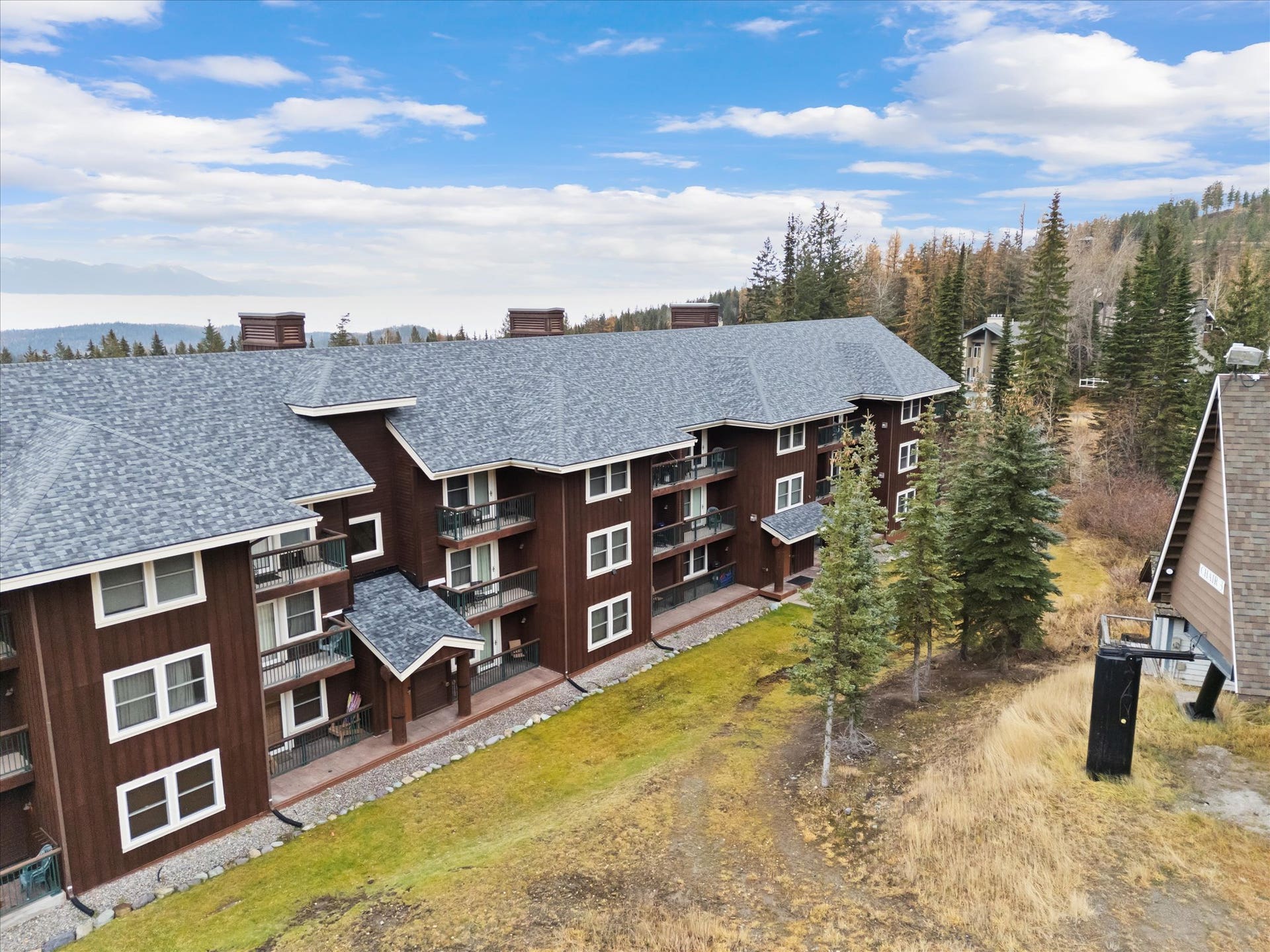 Aerial view of Kintla Lodge