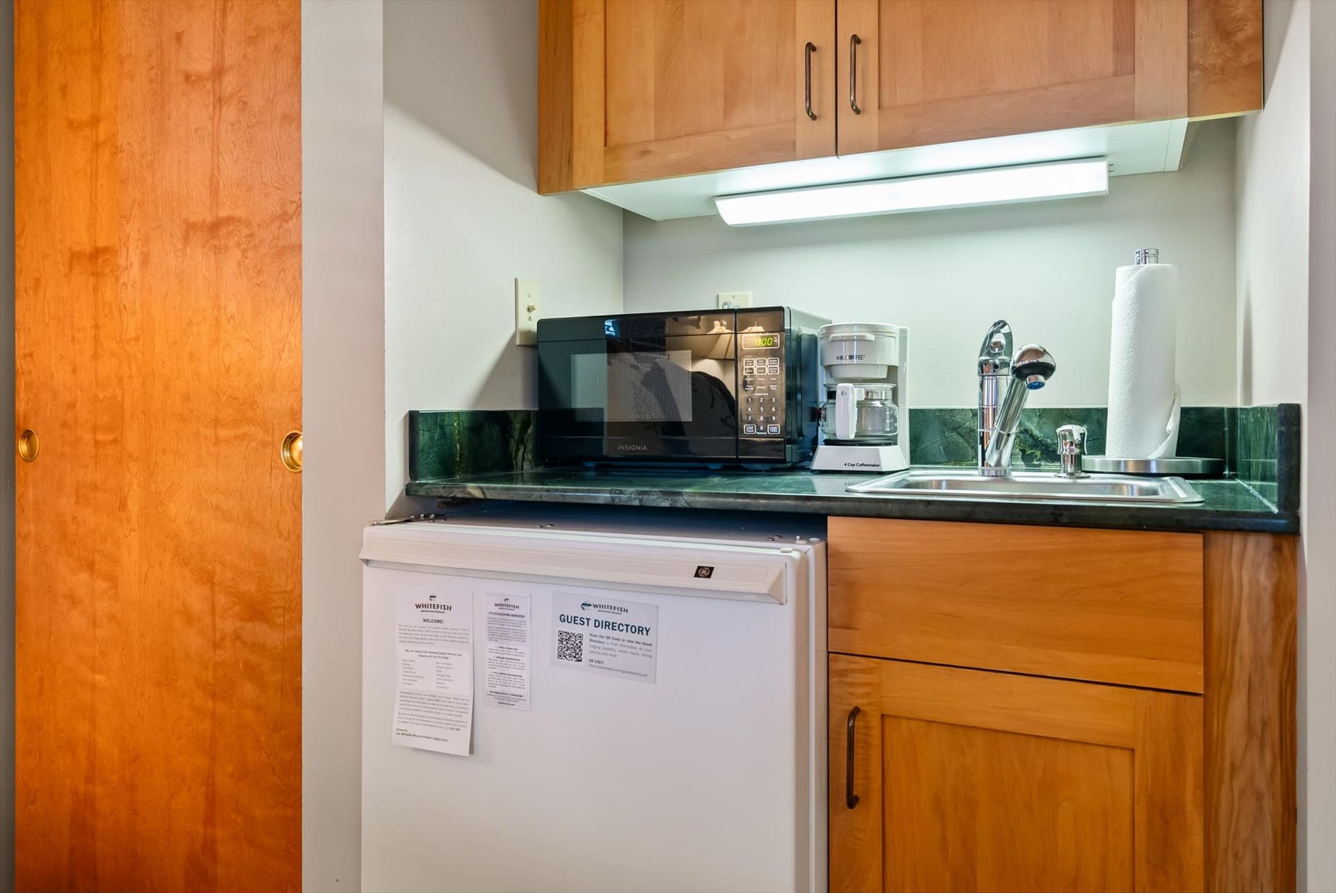 Kitchenette in lock off unit/bedroom
