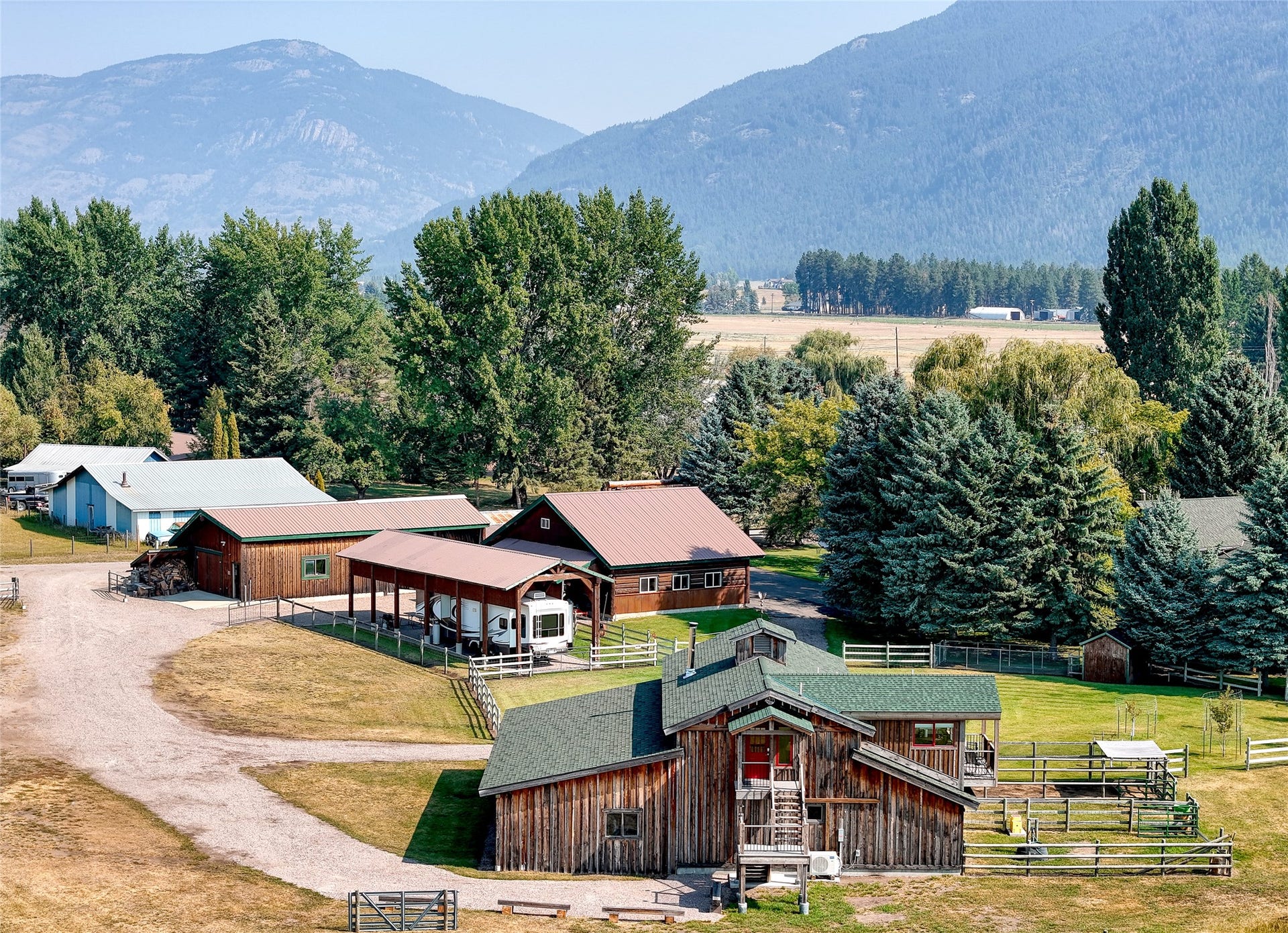 556 Windy Acres Drive, Columbia Falls, MT 59912 Back of Barn